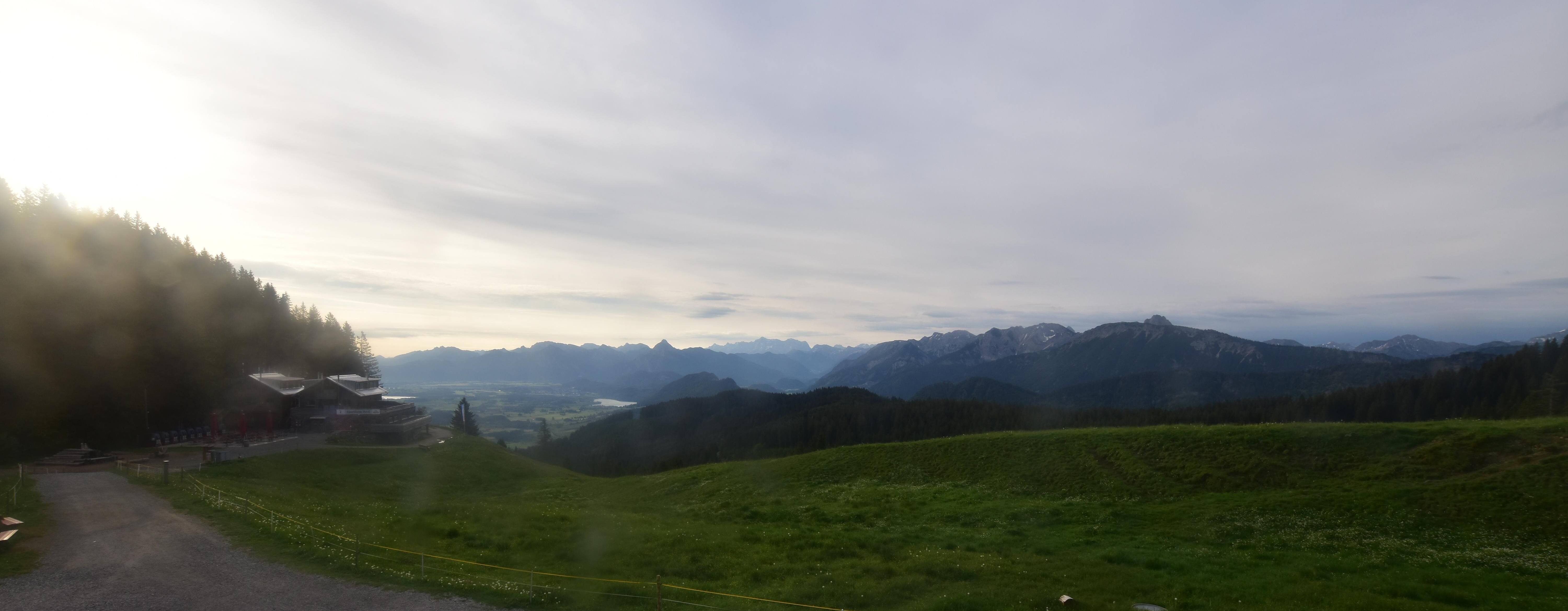 Archiv Foto Webcam Alpspitzbahn Nesselwang: Sportheim Böck
