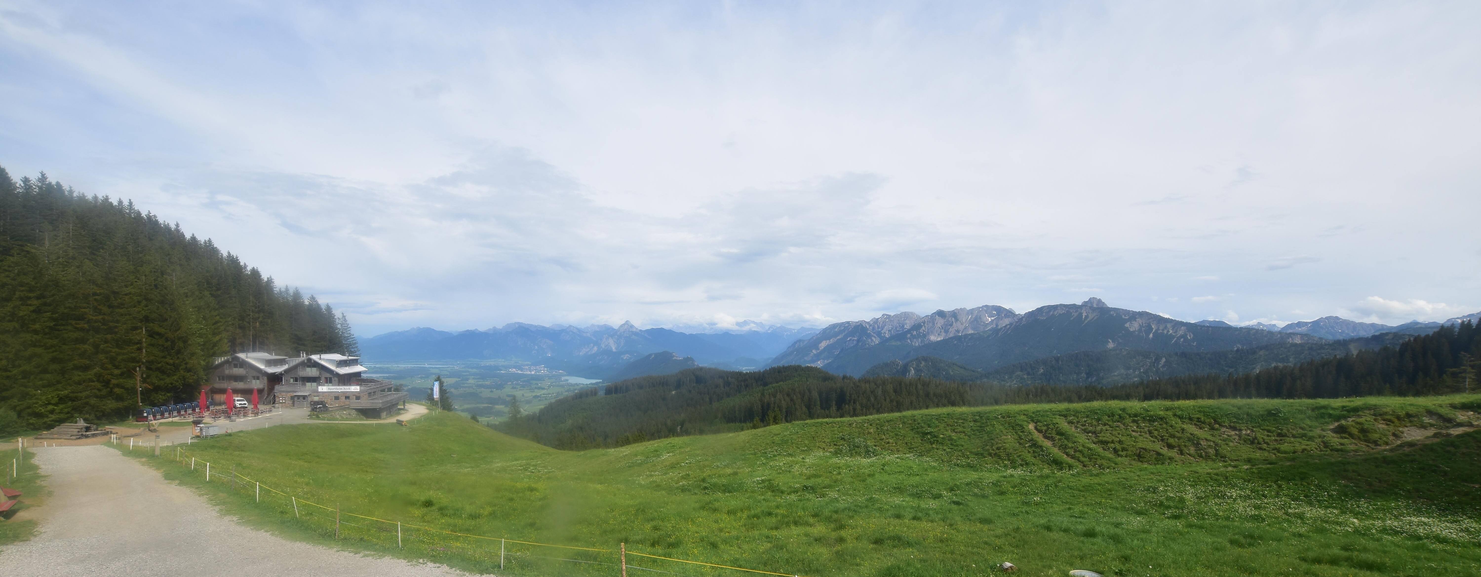 Archiv Foto Webcam Alpspitzbahn Nesselwang: Sportheim Böck