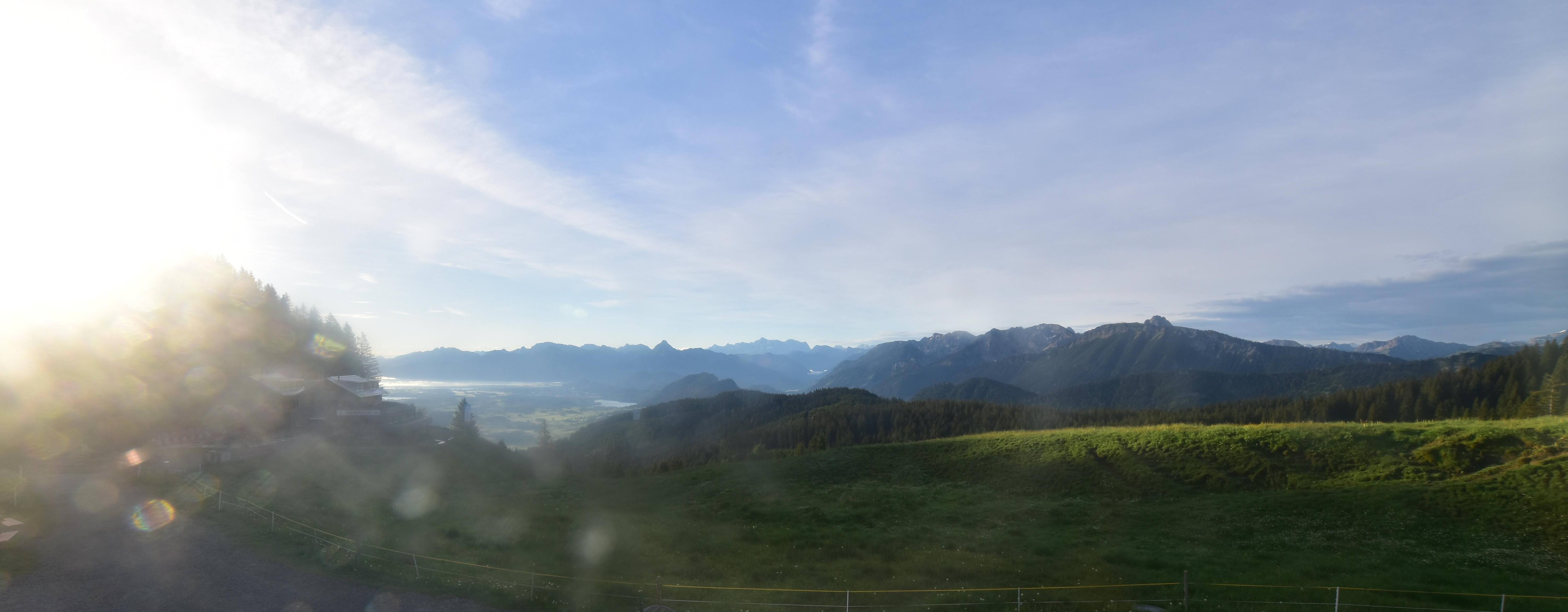 Archiv Foto Webcam Alpspitzbahn Nesselwang: Sportheim Böck