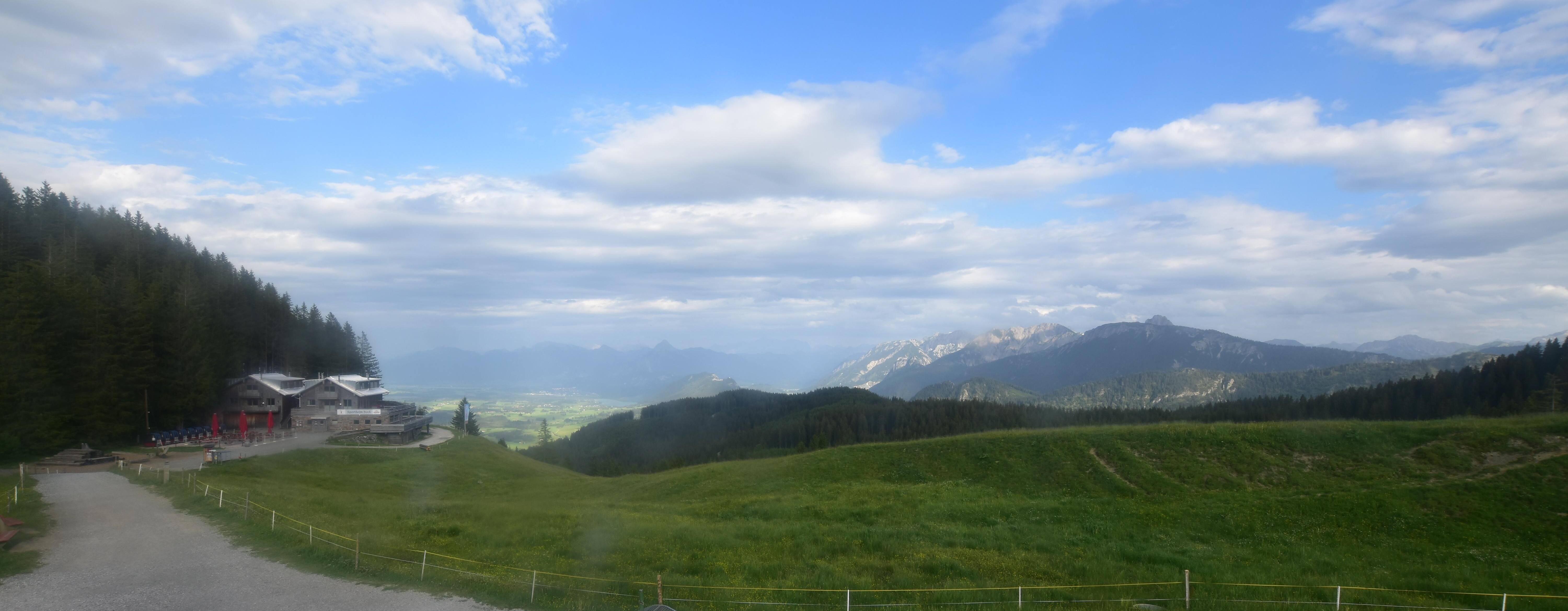 Archiv Foto Webcam Alpspitzbahn Nesselwang: Sportheim Böck