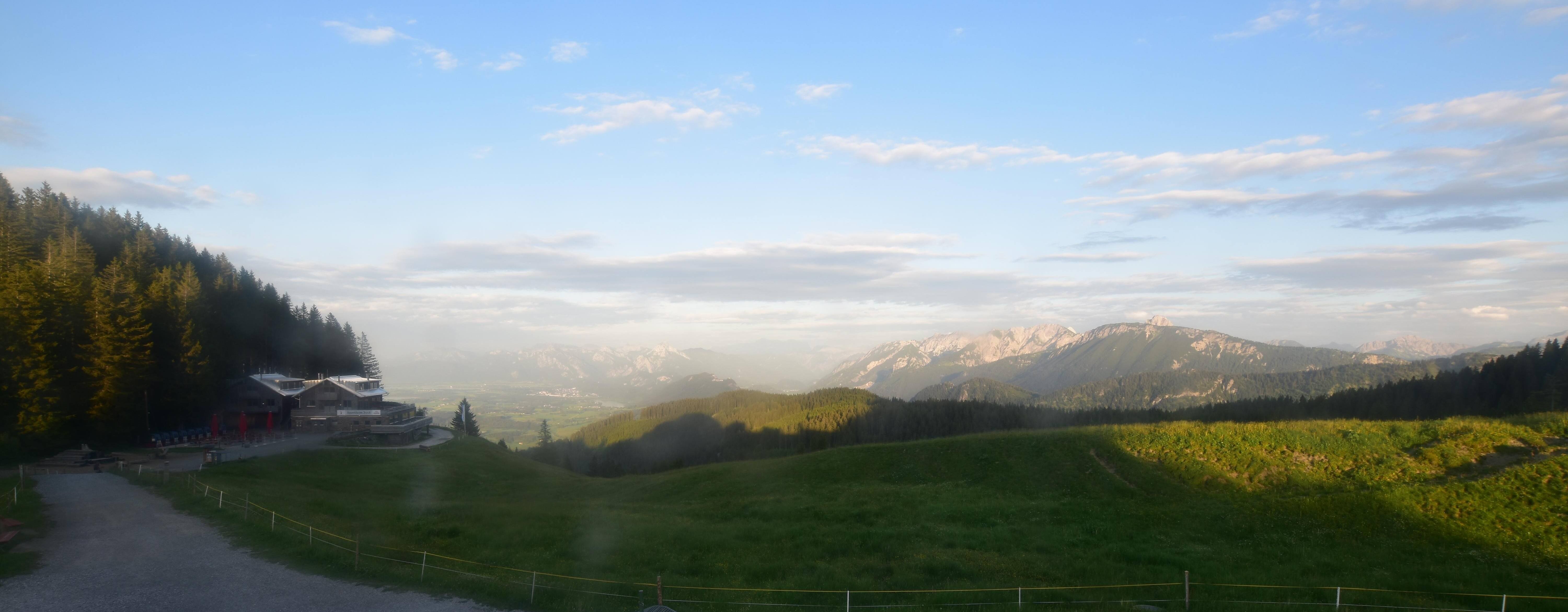 Archiv Foto Webcam Alpspitzbahn Nesselwang: Sportheim Böck