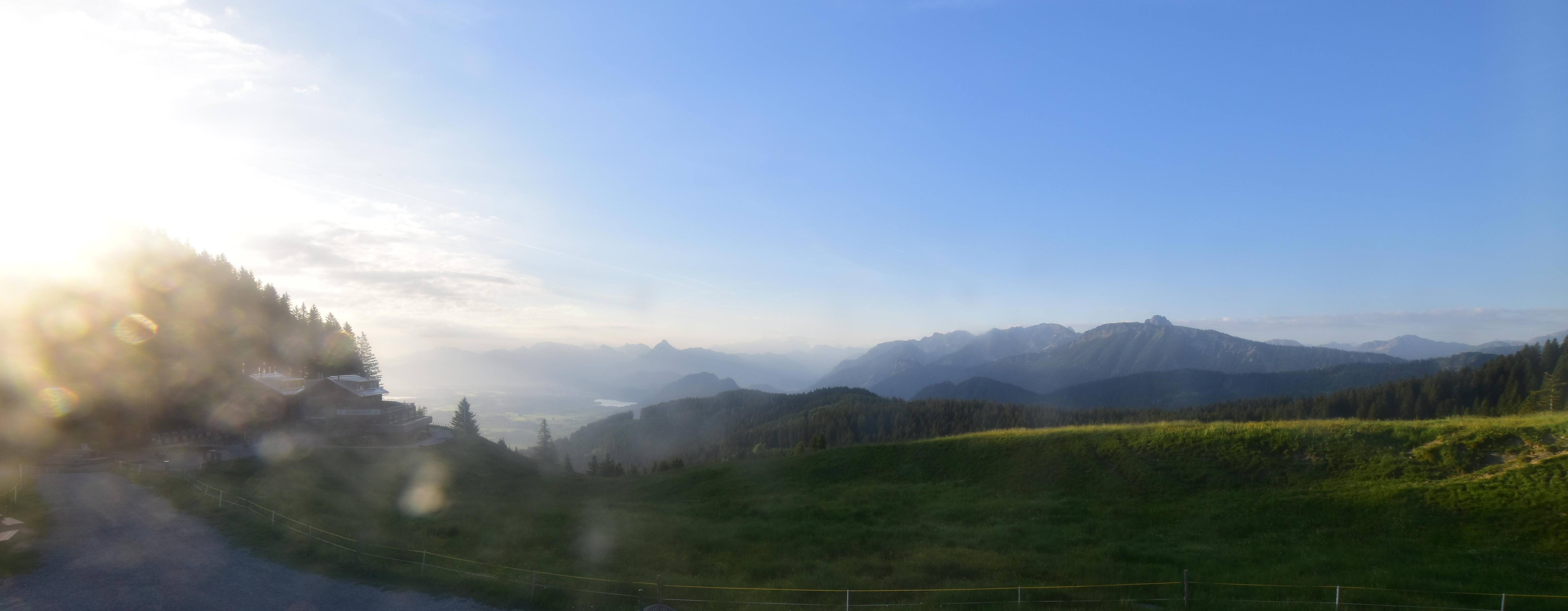Archiv Foto Webcam Alpspitzbahn Nesselwang: Sportheim Böck