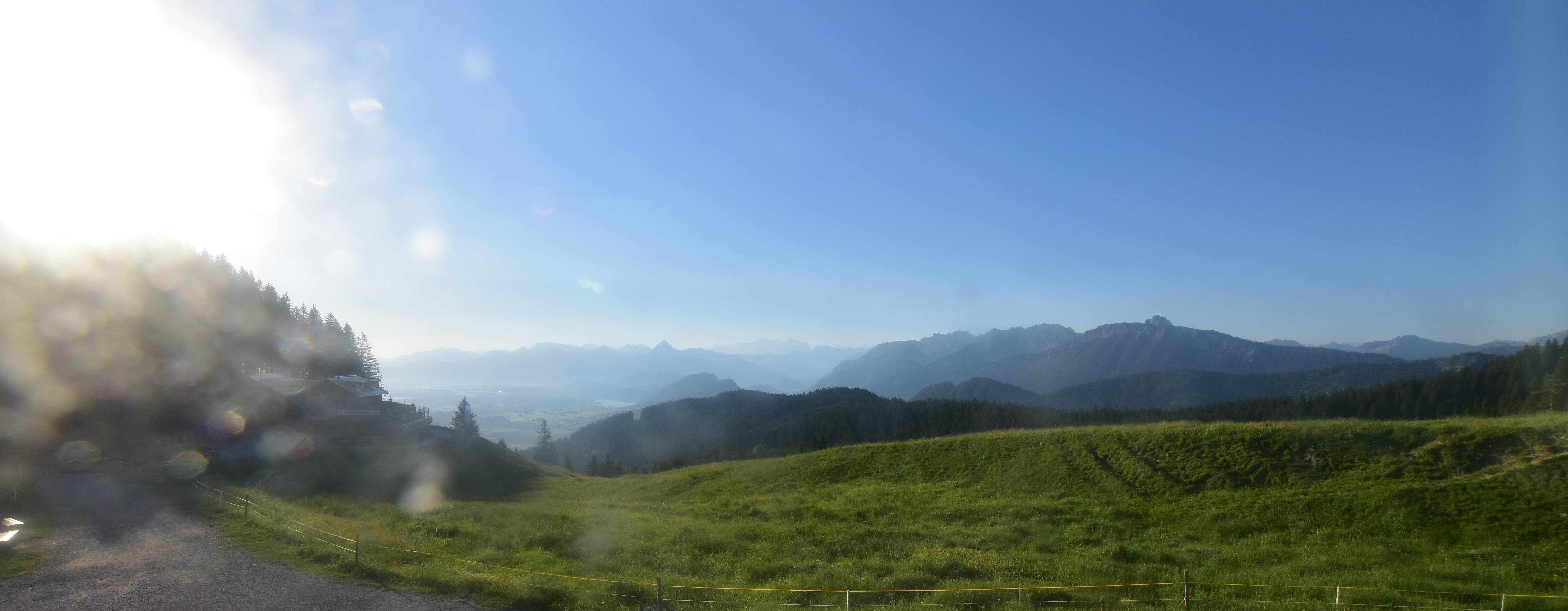Archiv Foto Webcam Alpspitzbahn Nesselwang: Sportheim Böck