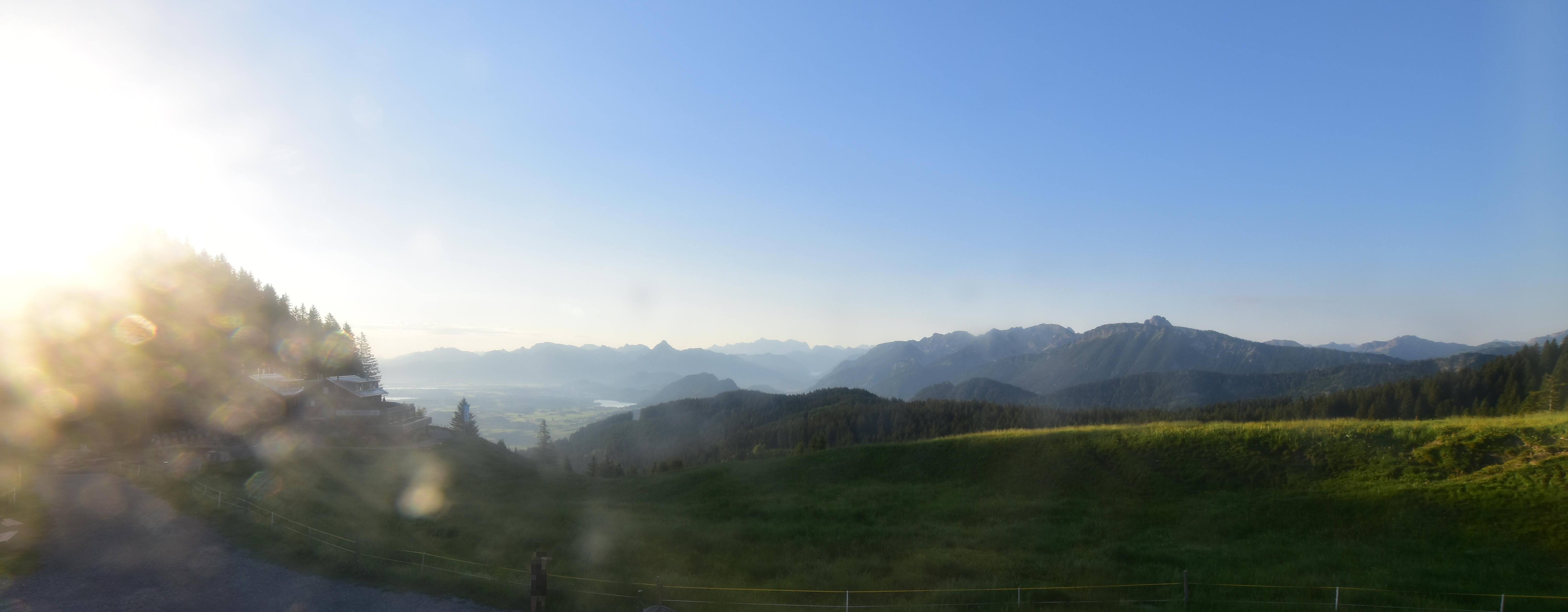 Archiv Foto Webcam Alpspitzbahn Nesselwang: Sportheim Böck
