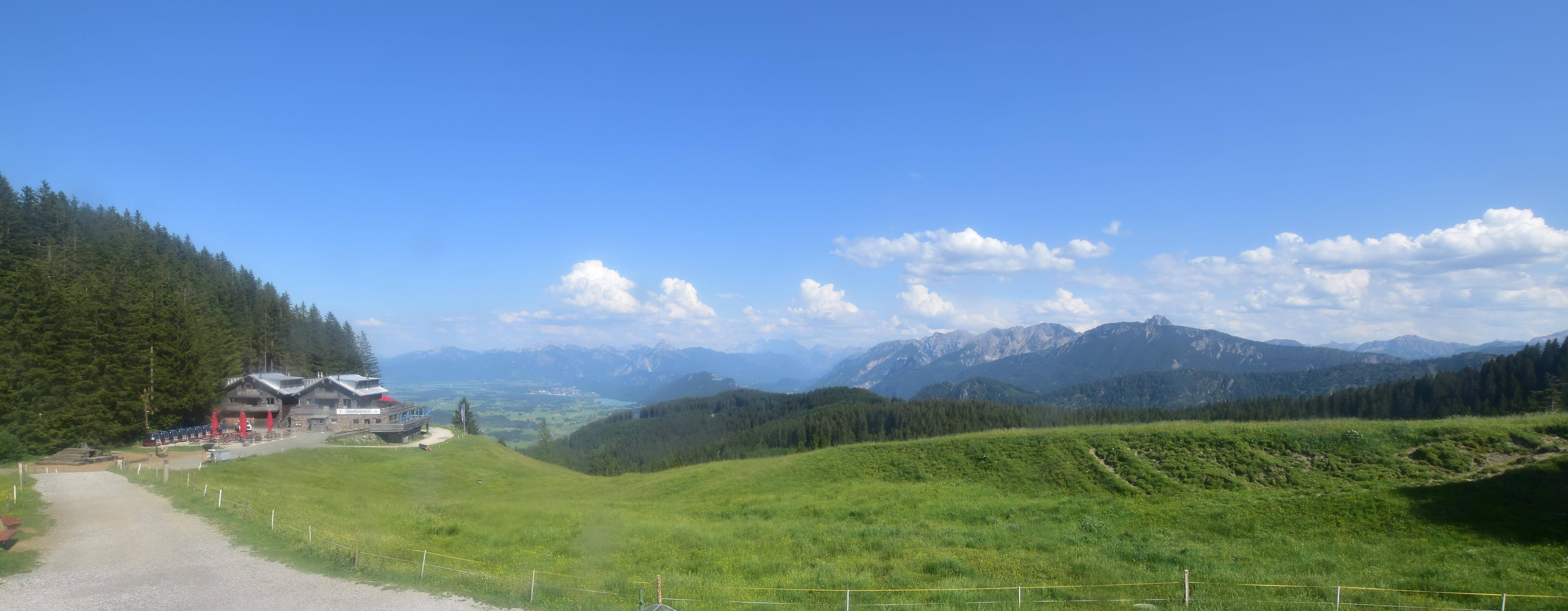 Archiv Foto Webcam Alpspitzbahn Nesselwang: Sportheim Böck