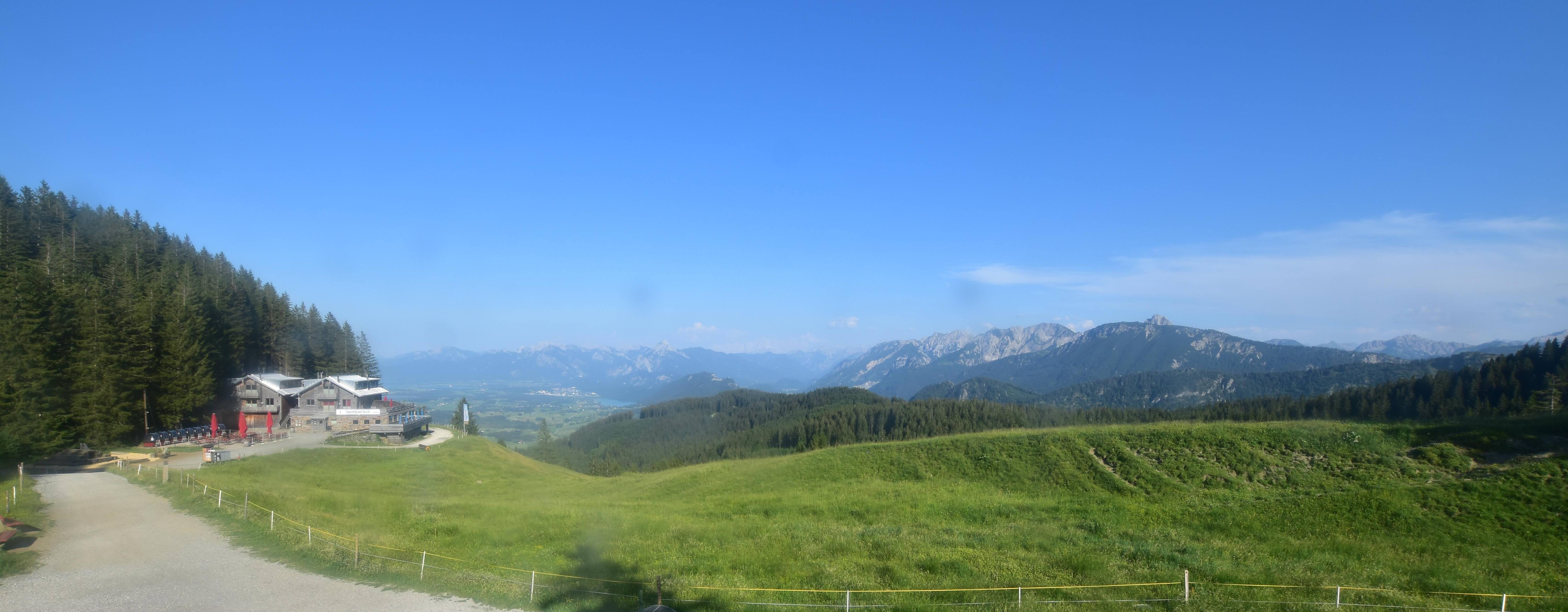 Archiv Foto Webcam Alpspitzbahn Nesselwang: Sportheim Böck