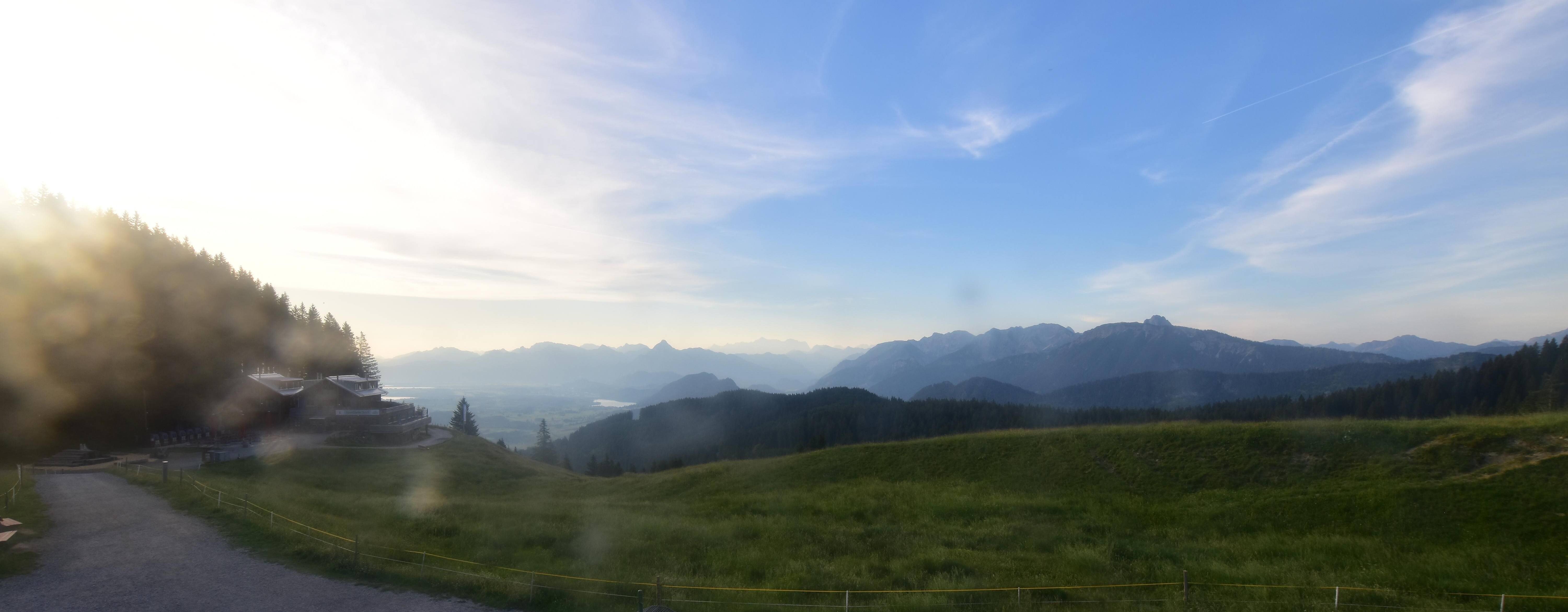 Archiv Foto Webcam Alpspitzbahn Nesselwang: Sportheim Böck