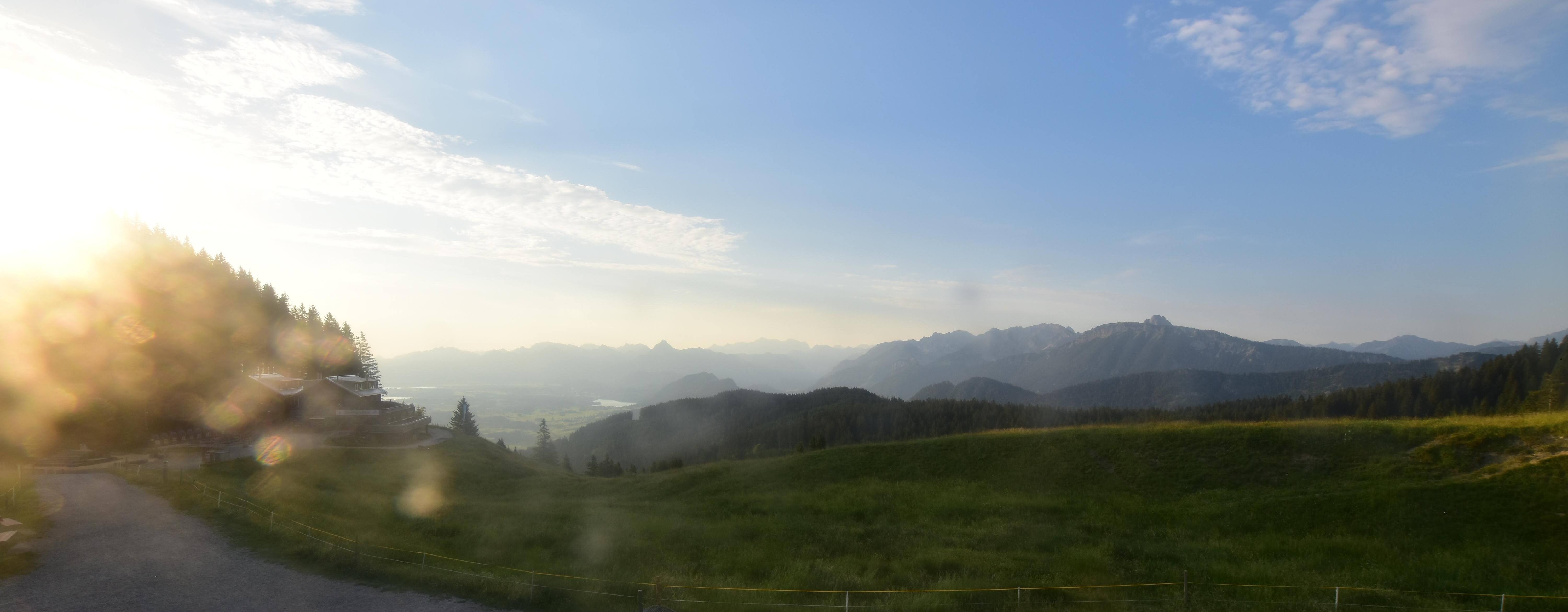 Archiv Foto Webcam Alpspitzbahn Nesselwang: Sportheim Böck