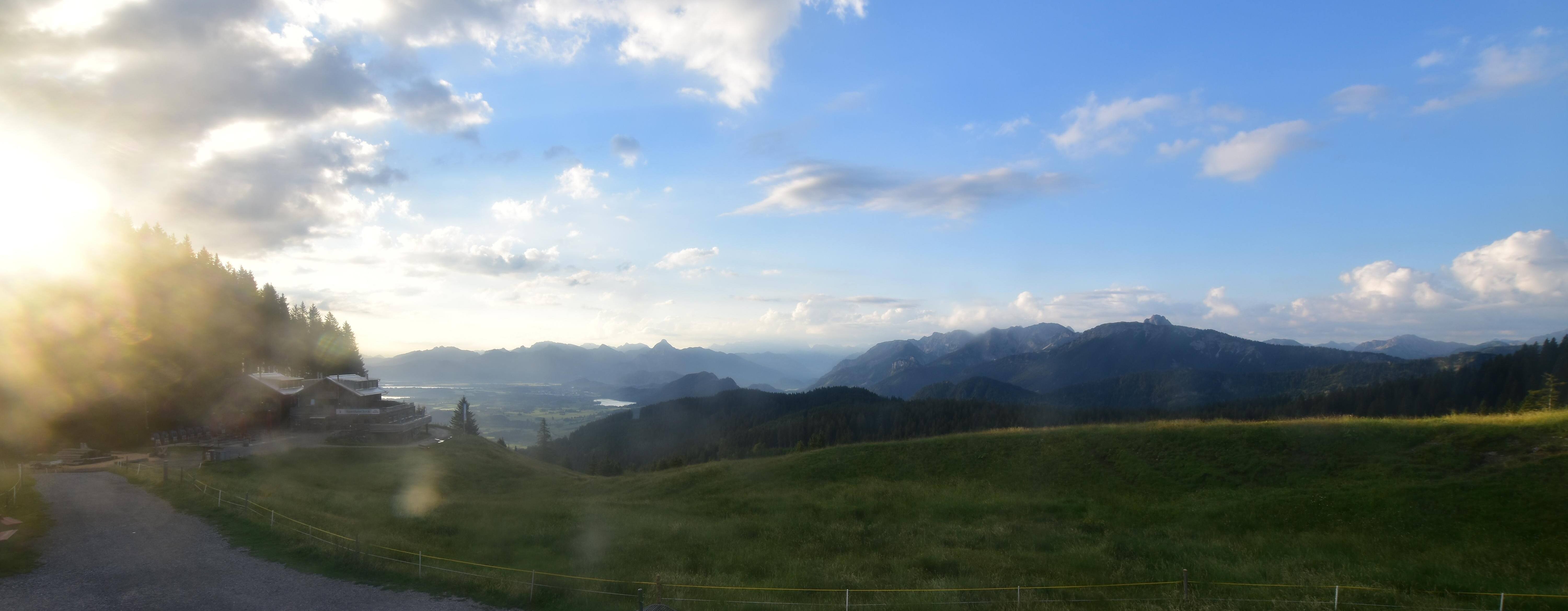 Archiv Foto Webcam Alpspitzbahn Nesselwang: Sportheim Böck
