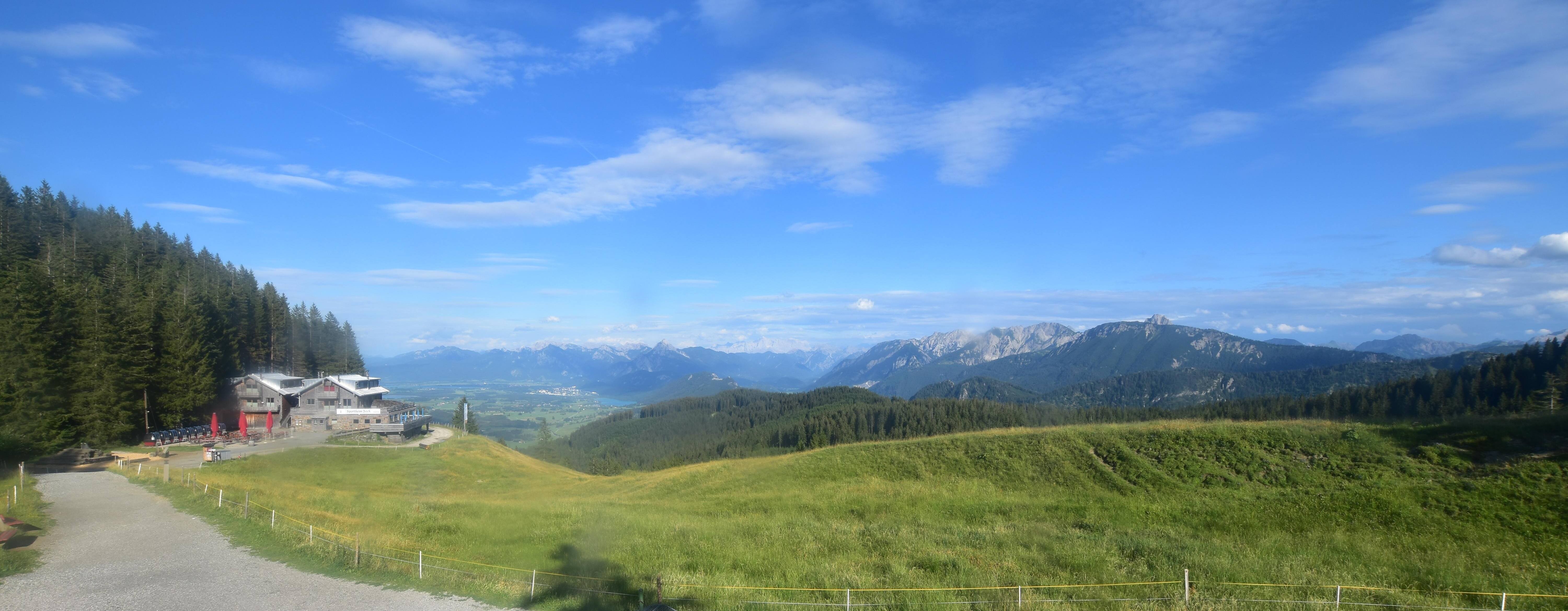 Archiv Foto Webcam Alpspitzbahn Nesselwang: Sportheim Böck