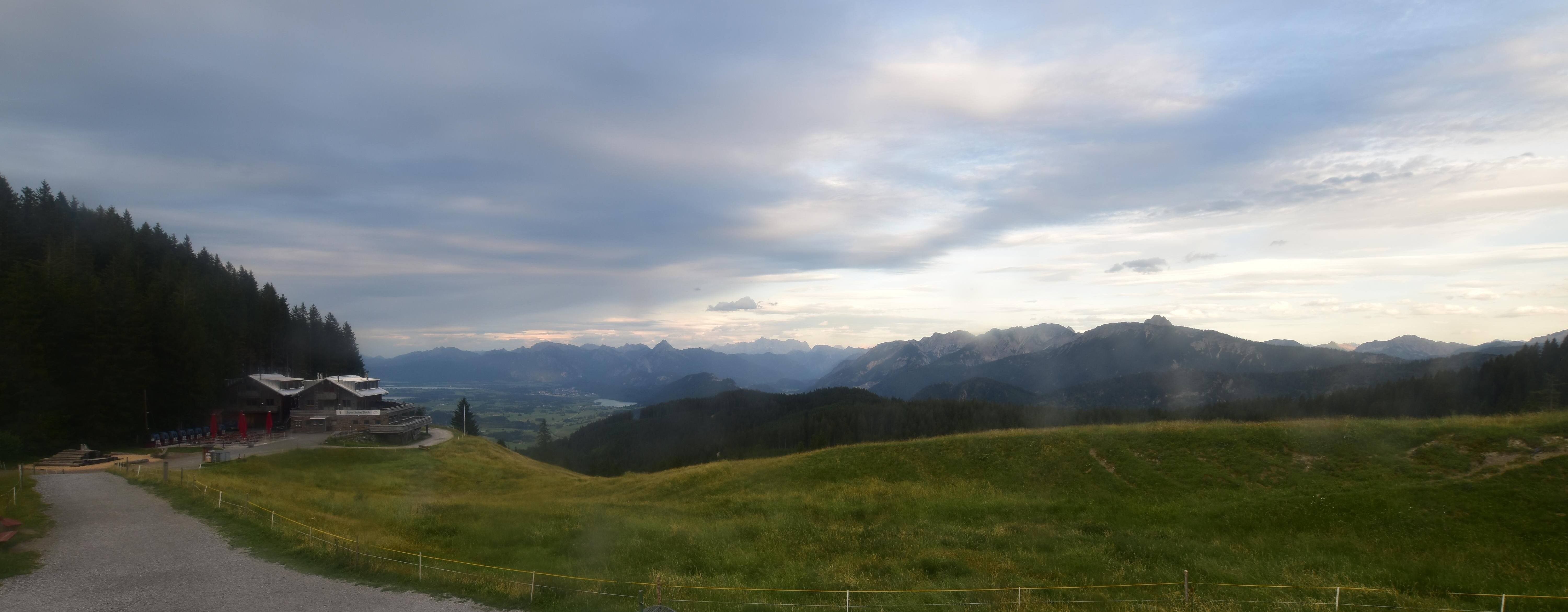 Archiv Foto Webcam Alpspitzbahn Nesselwang: Sportheim Böck