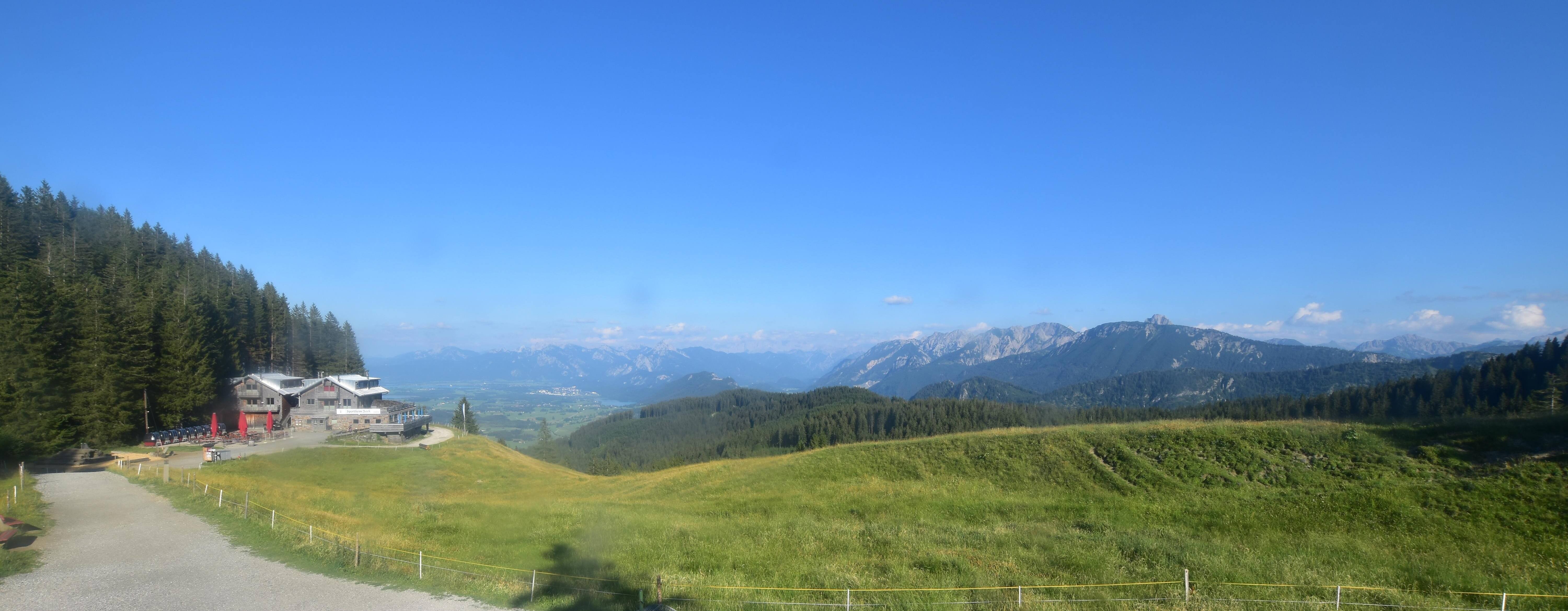 Archiv Foto Webcam Alpspitzbahn Nesselwang: Sportheim Böck