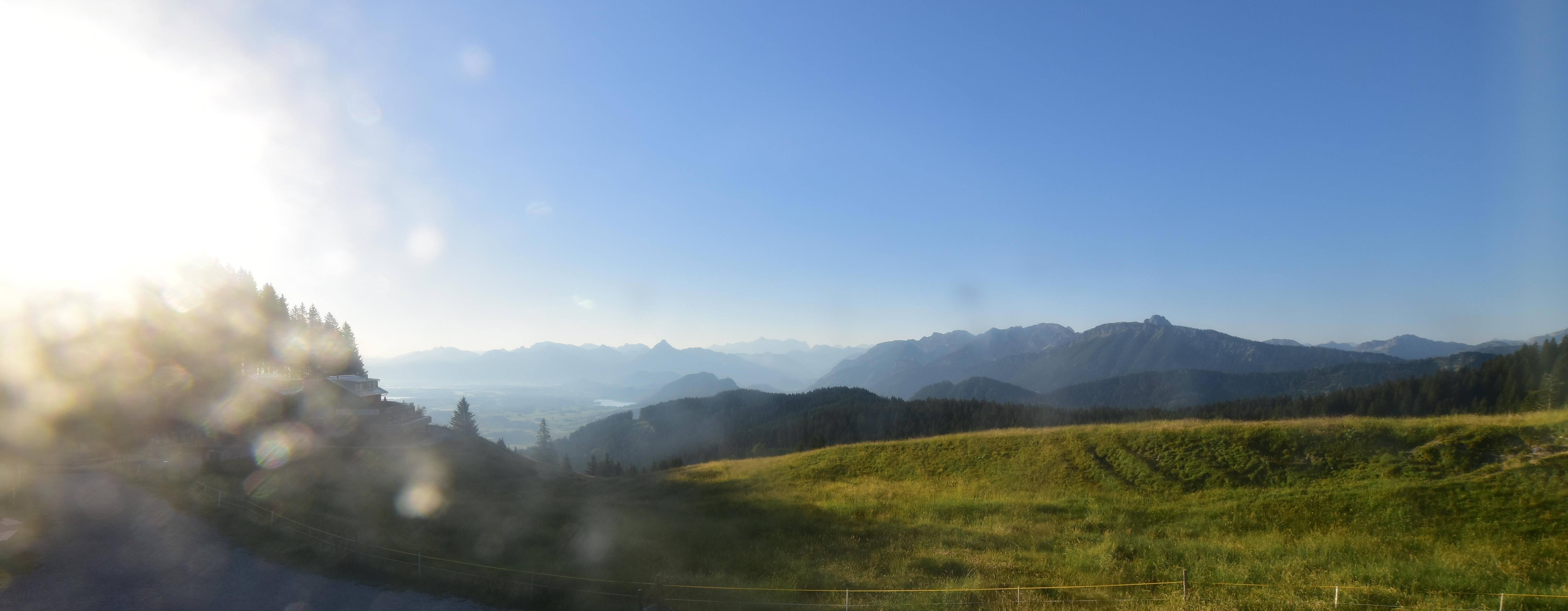 Archiv Foto Webcam Alpspitzbahn Nesselwang: Sportheim Böck