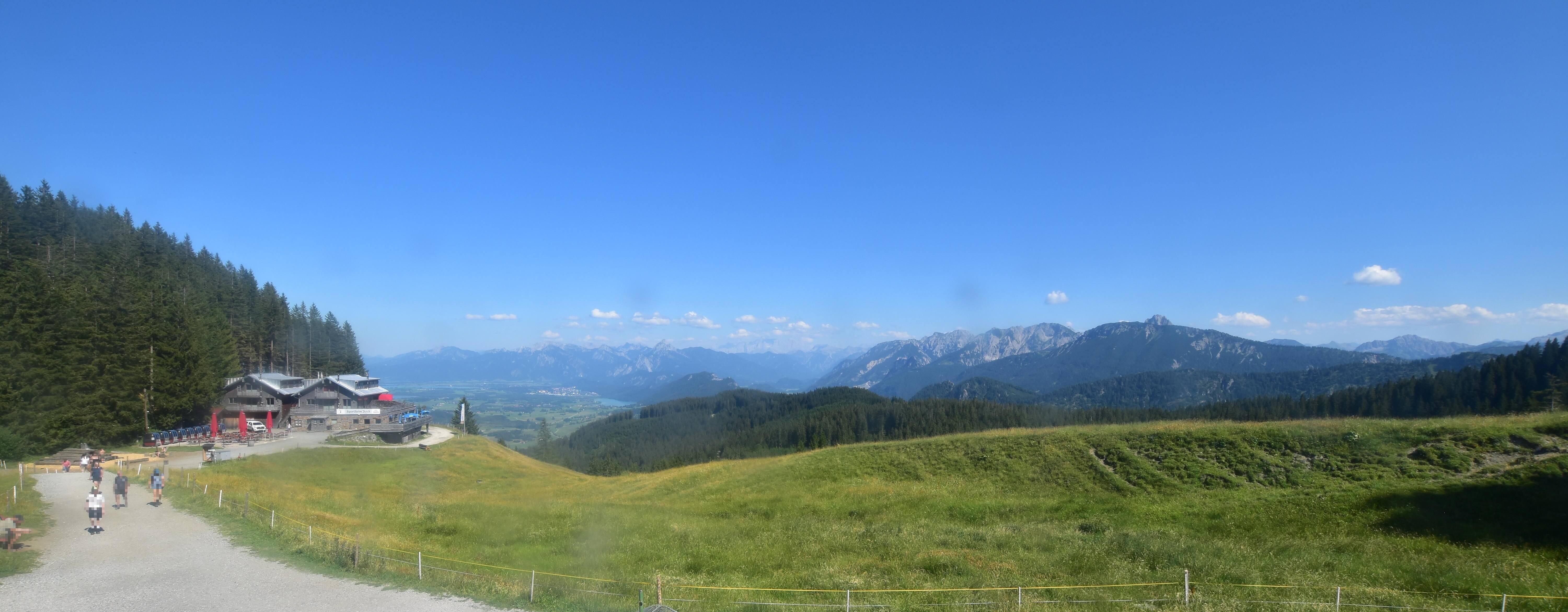 Archiv Foto Webcam Alpspitzbahn Nesselwang: Sportheim Böck