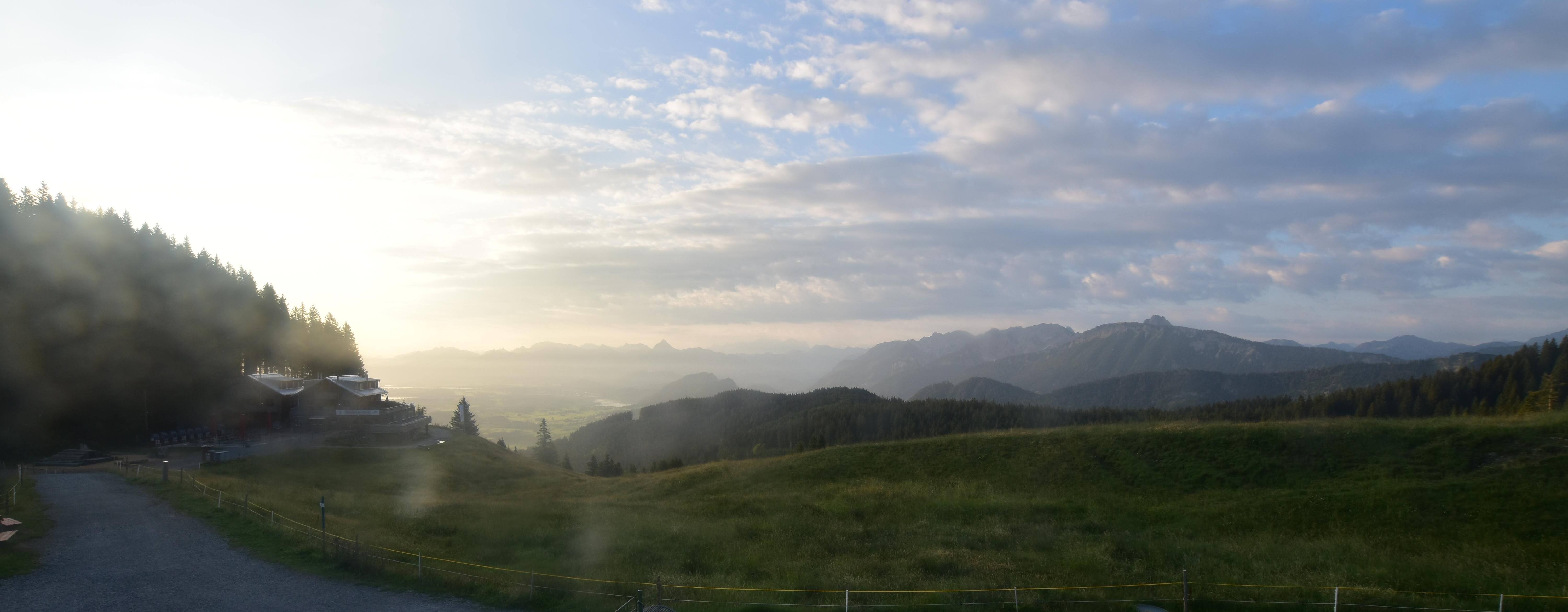 Archiv Foto Webcam Alpspitzbahn Nesselwang: Sportheim Böck