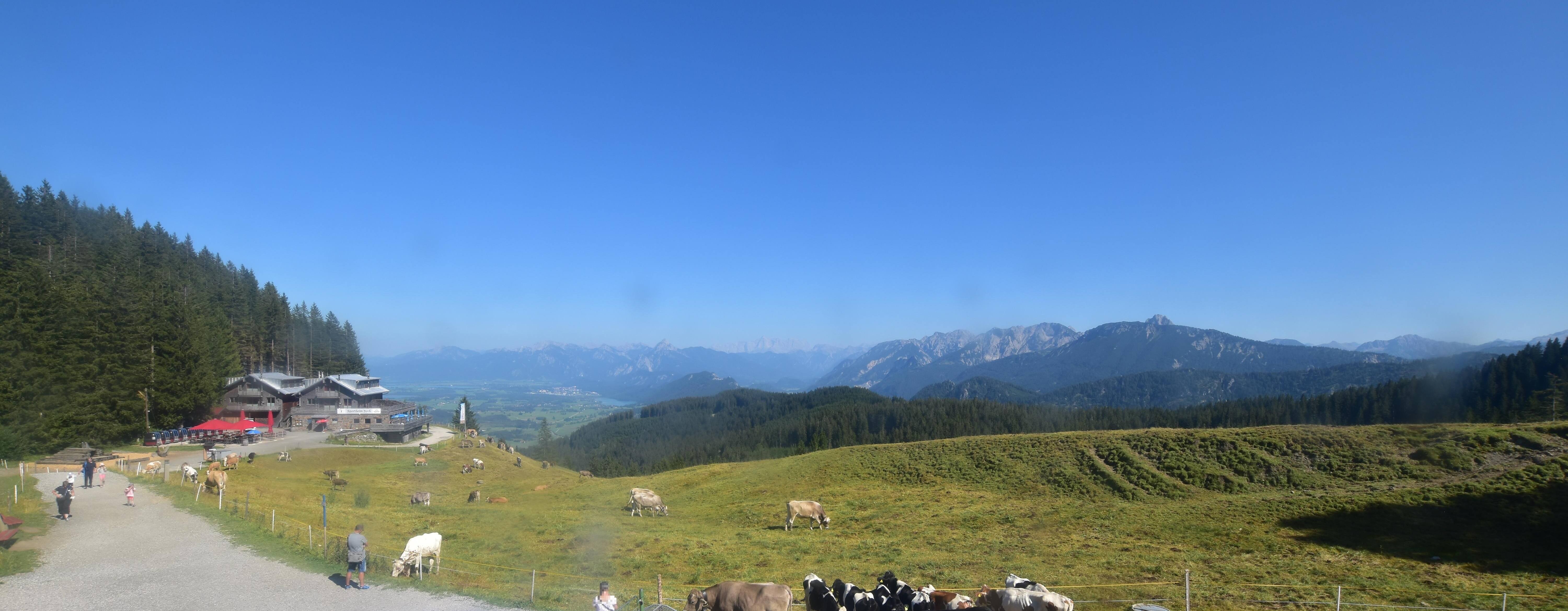 Archiv Foto Webcam Alpspitzbahn Nesselwang: Sportheim Böck