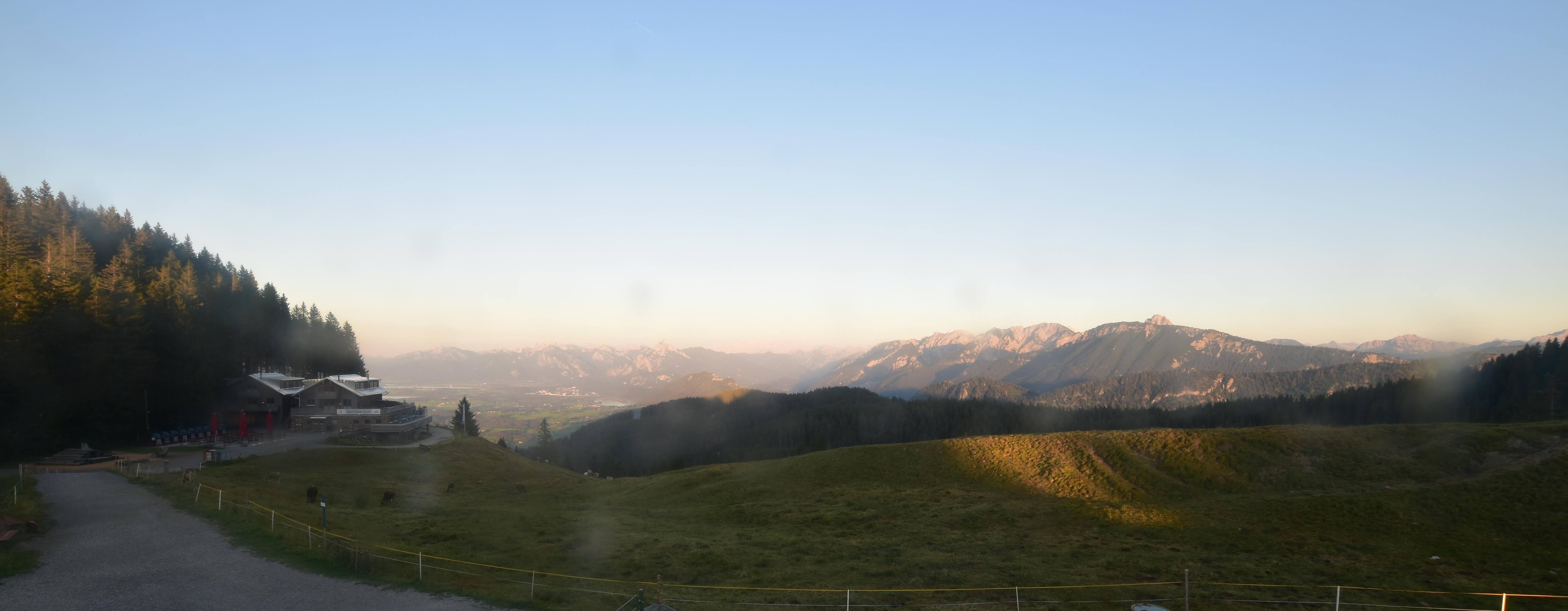 Archiv Foto Webcam Alpspitzbahn Nesselwang: Sportheim Böck