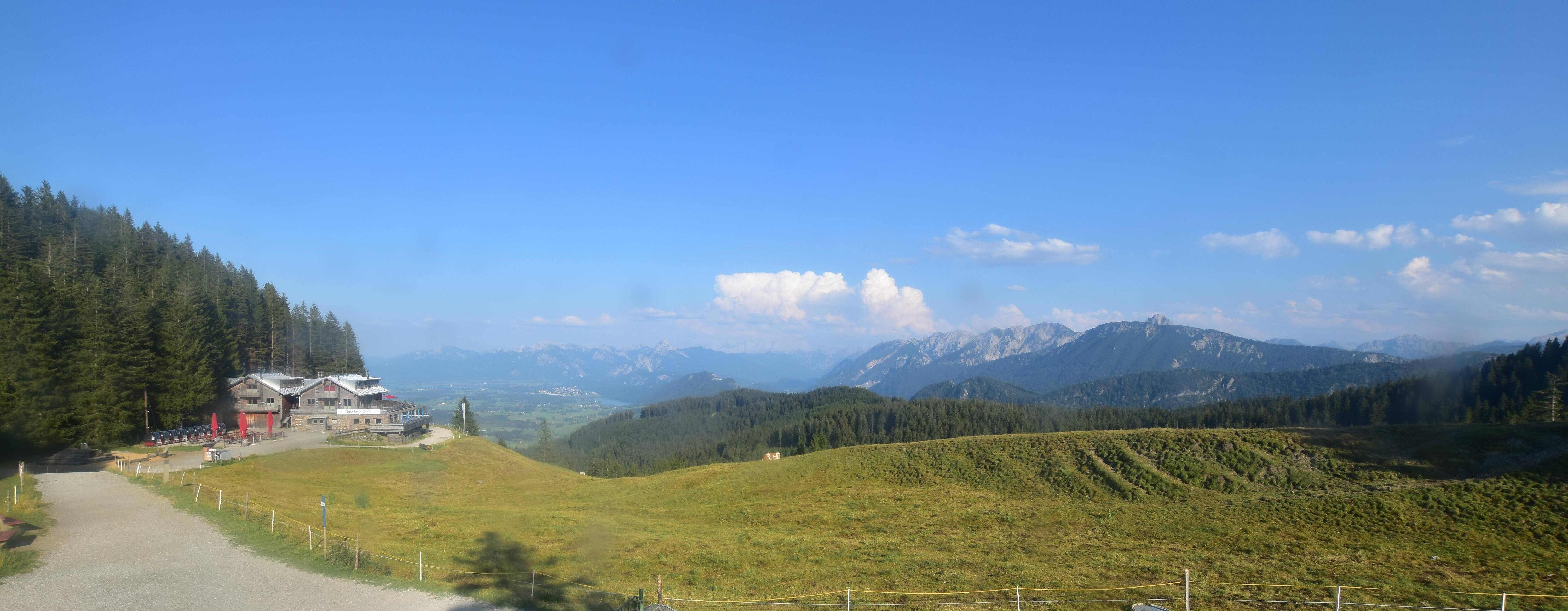 Archiv Foto Webcam Alpspitzbahn Nesselwang: Sportheim Böck