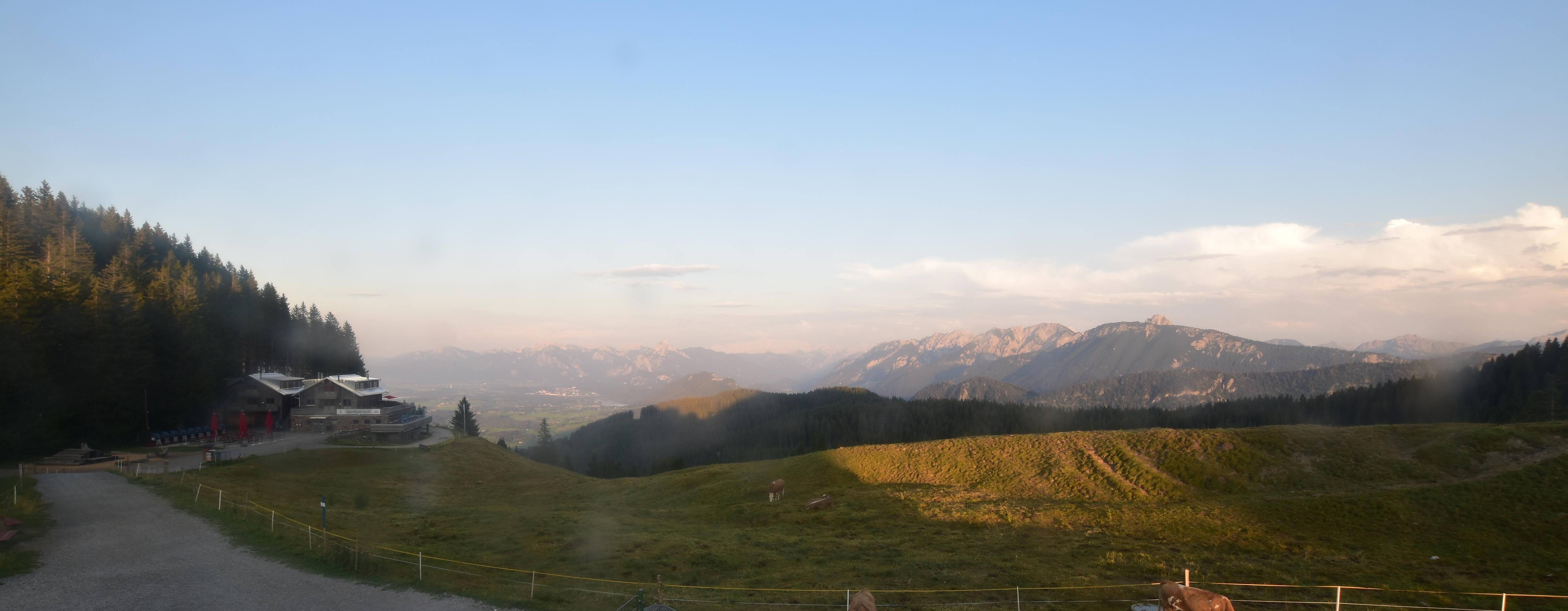 Archiv Foto Webcam Alpspitzbahn Nesselwang: Sportheim Böck