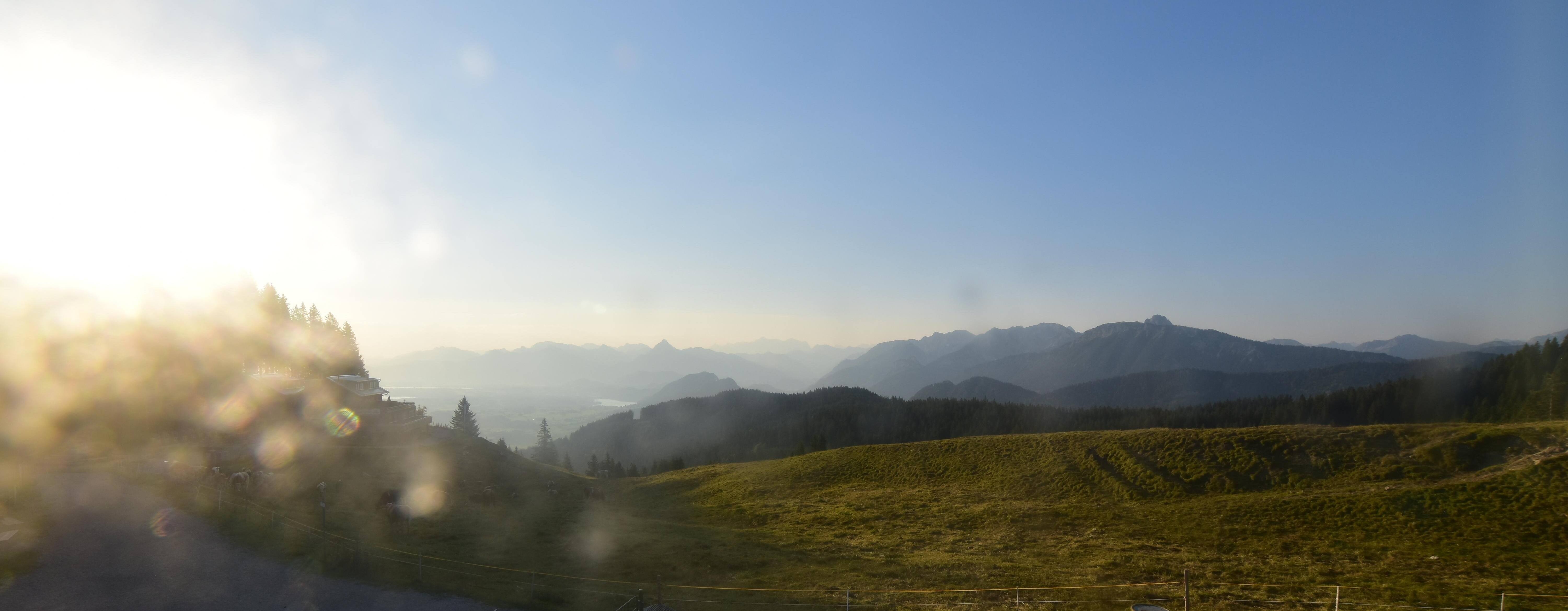 Archiv Foto Webcam Alpspitzbahn Nesselwang: Sportheim Böck