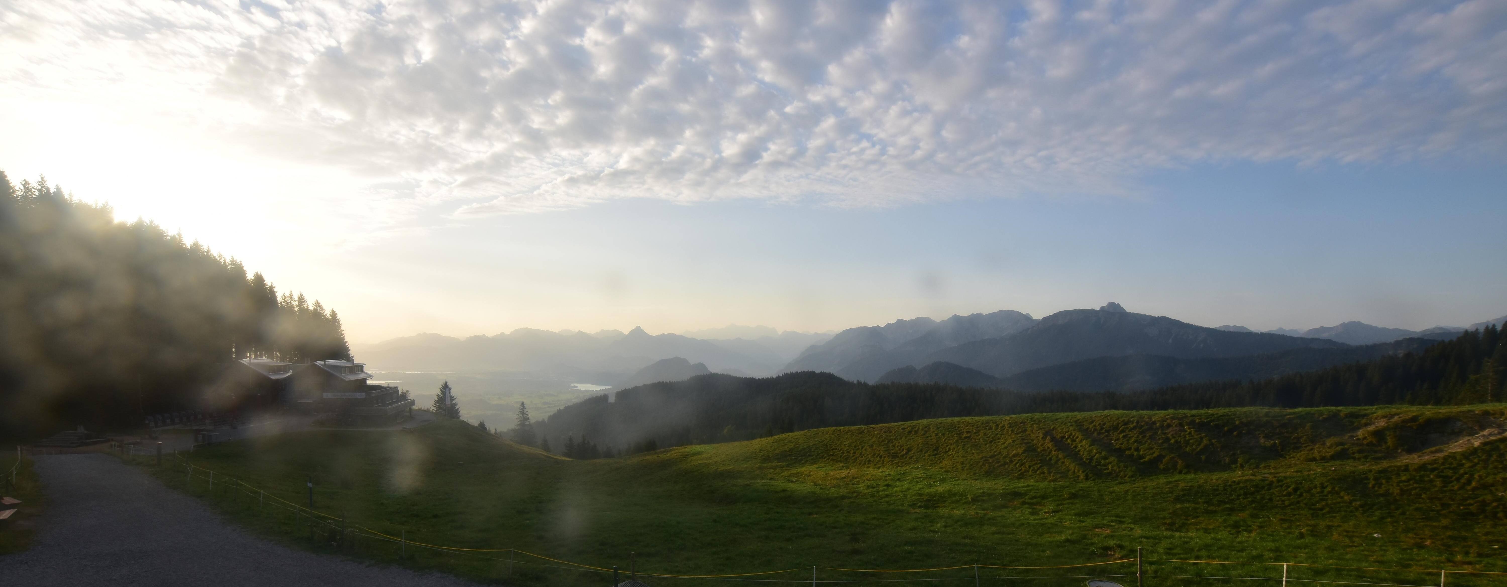 Archiv Foto Webcam Alpspitzbahn Nesselwang: Sportheim Böck
