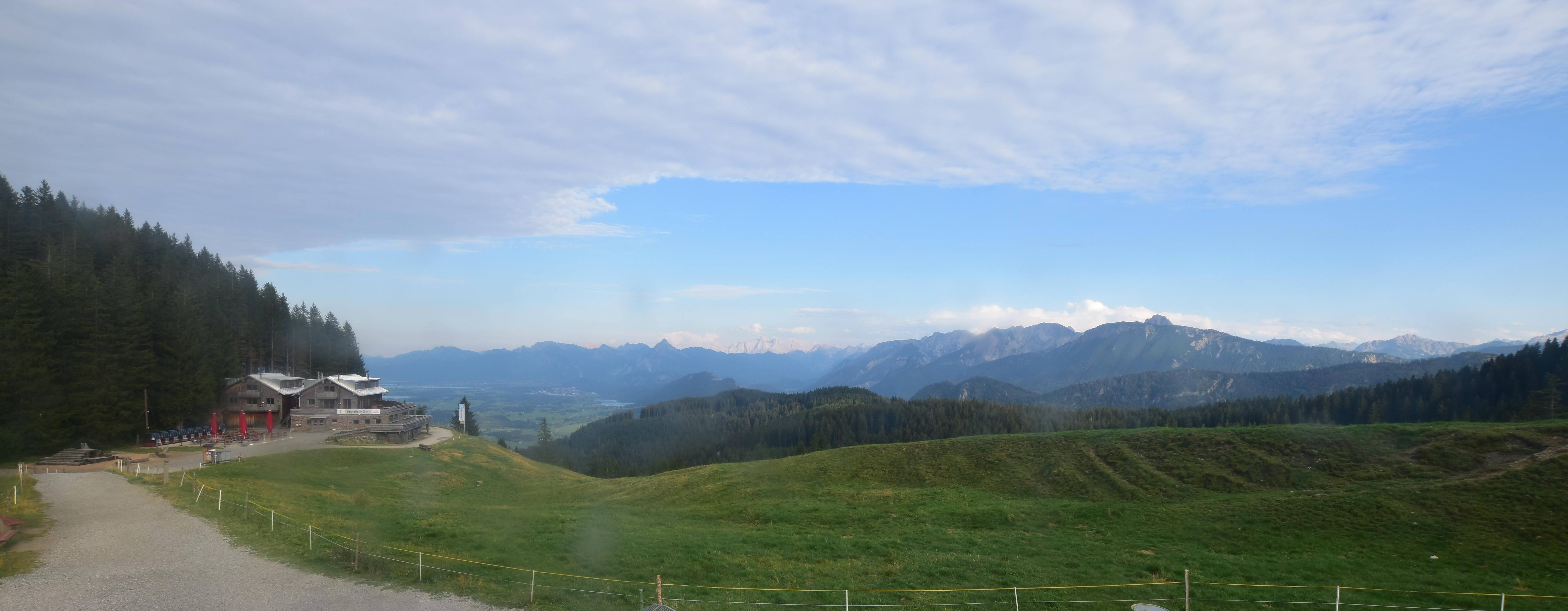 Archiv Foto Webcam Alpspitzbahn Nesselwang: Sportheim Böck