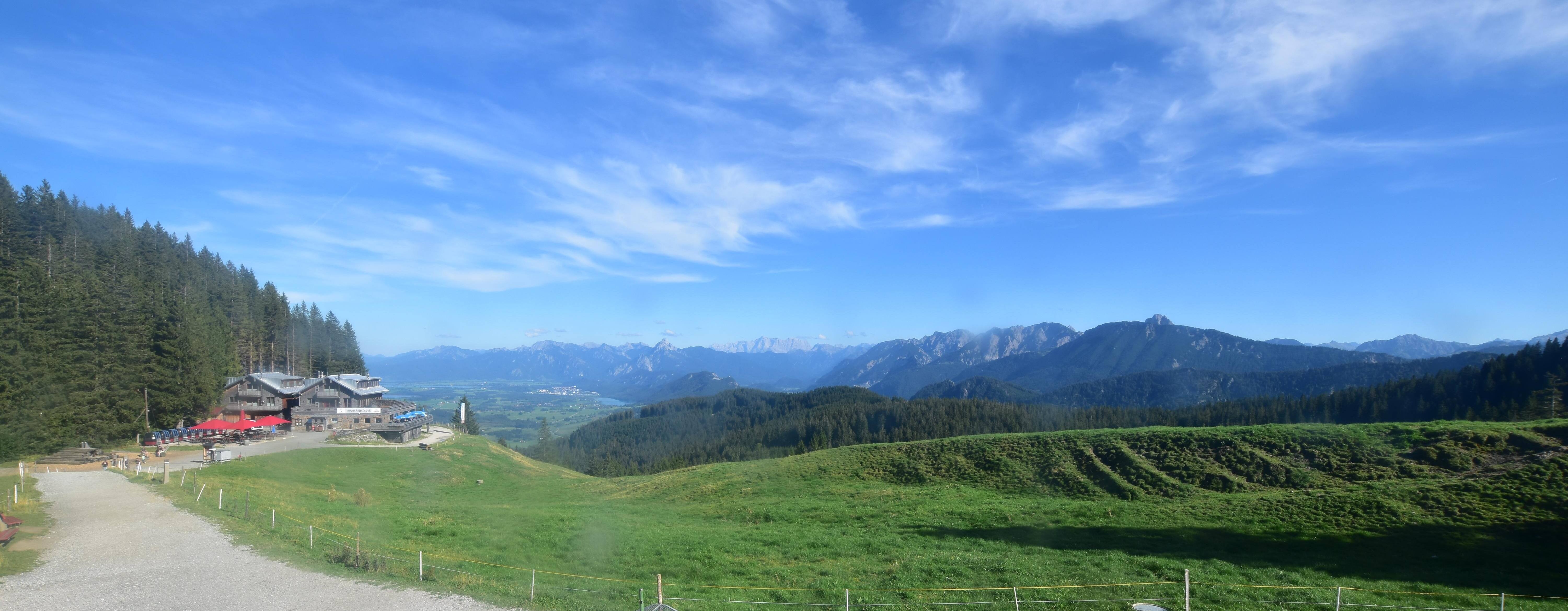 Archiv Foto Webcam Alpspitzbahn Nesselwang: Sportheim Böck