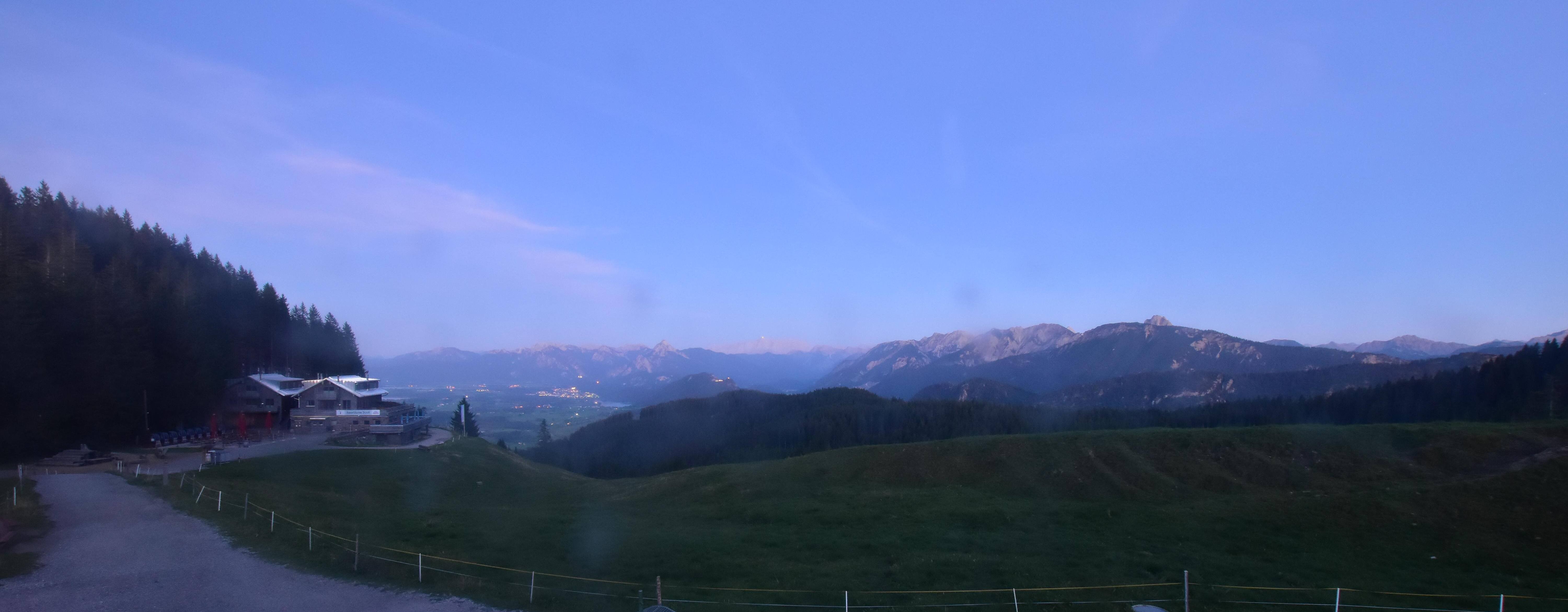 Archiv Foto Webcam Alpspitzbahn Nesselwang: Sportheim Böck