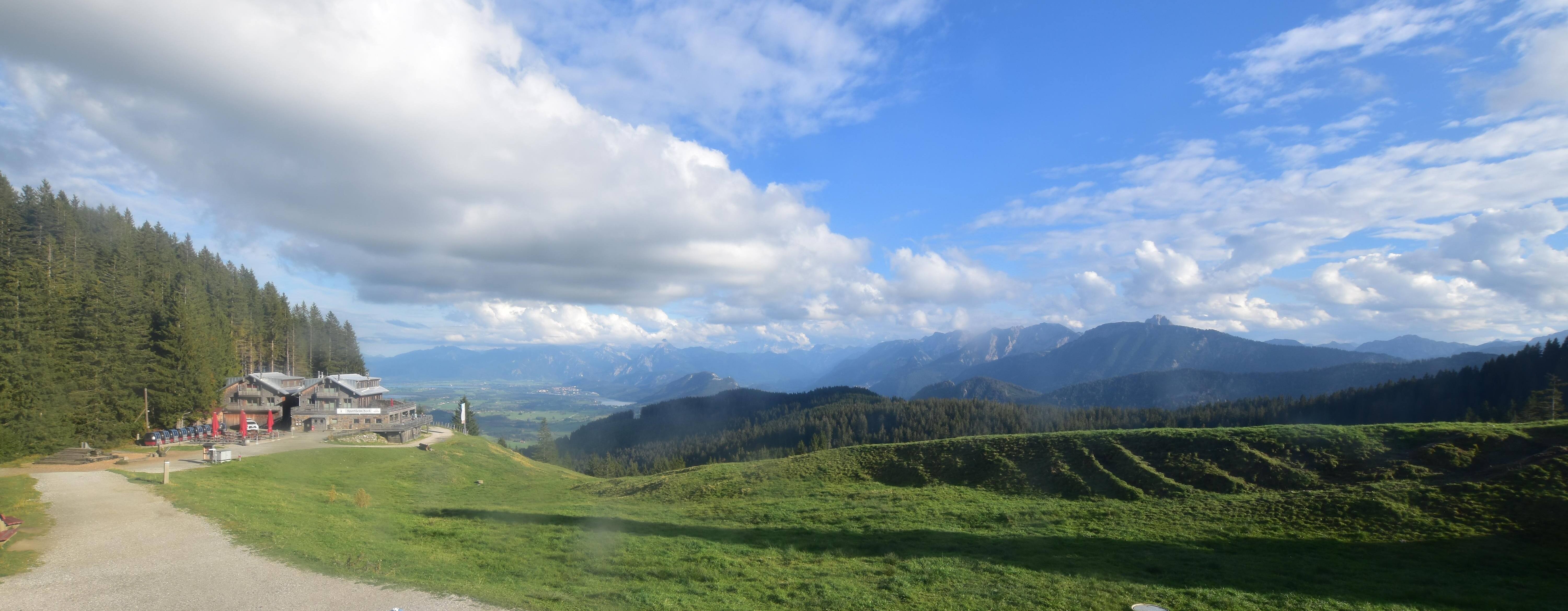 Archiv Foto Webcam Alpspitzbahn Nesselwang: Sportheim Böck