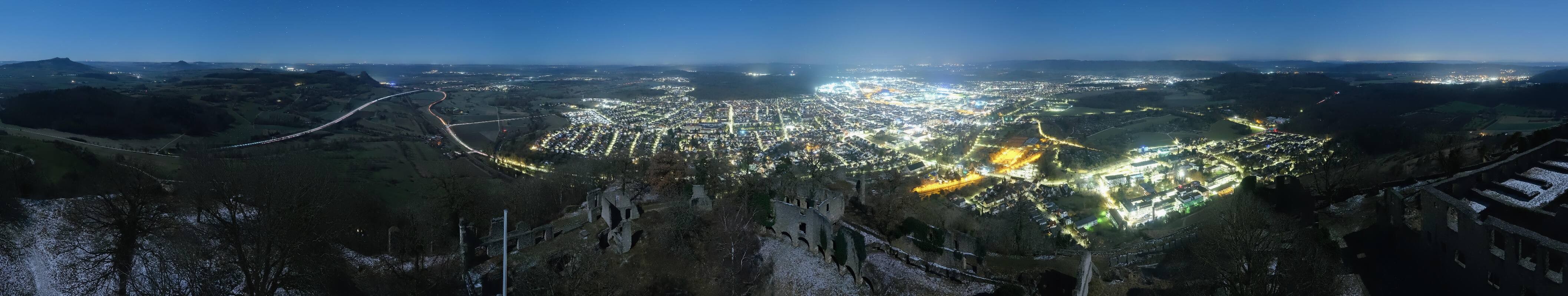 Archiv Foto Webcam Blick auf Singen von der Festung Hohentwiel