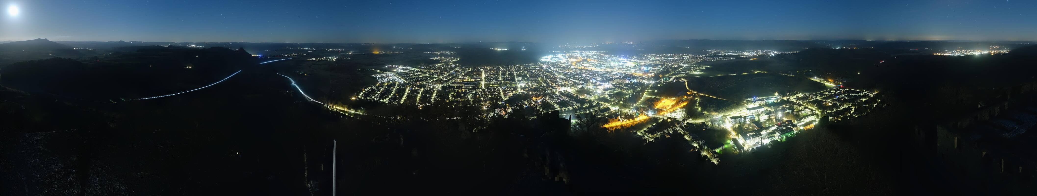 Archiv Foto Webcam Blick auf Singen von der Festung Hohentwiel