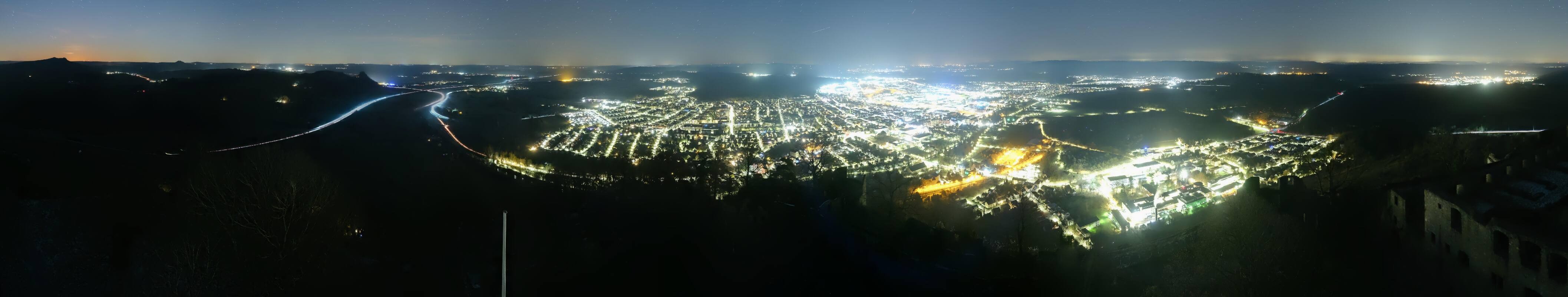 Archiv Foto Webcam Blick auf Singen von der Festung Hohentwiel