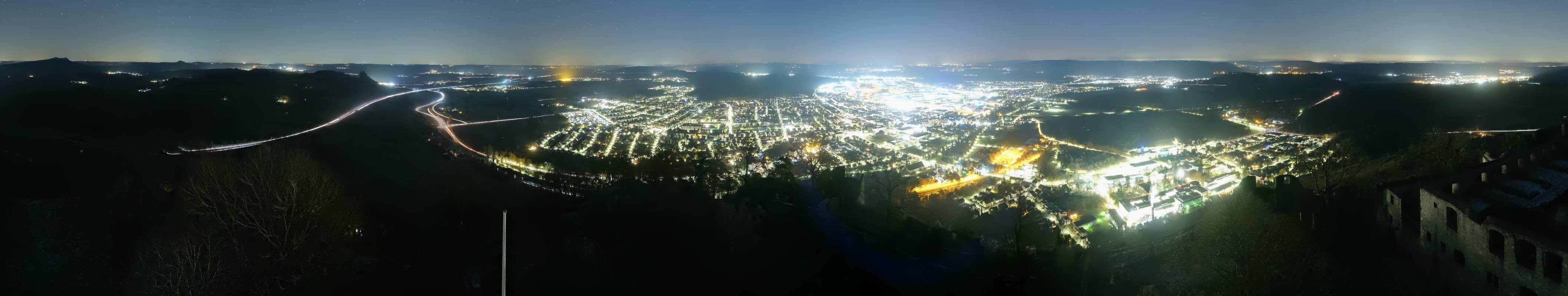 Archiv Foto Webcam Blick auf Singen von der Festung Hohentwiel