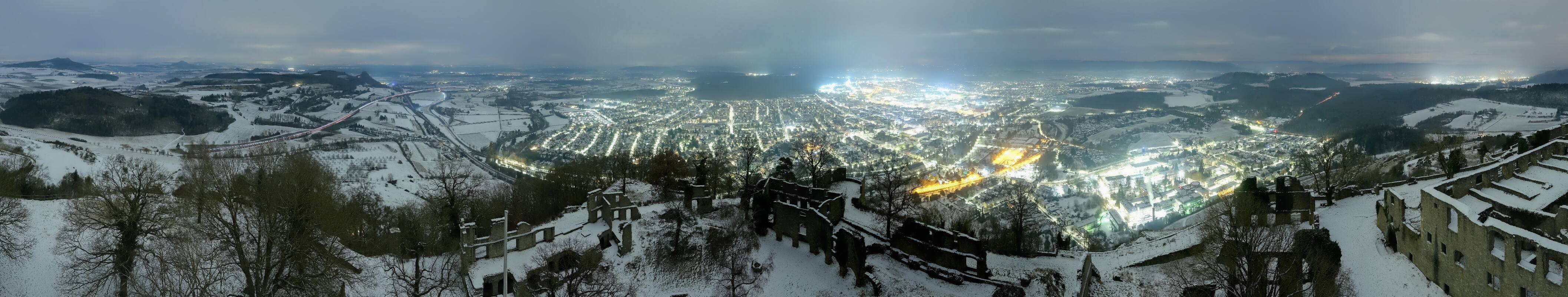 Archiv Foto Webcam Blick auf Singen von der Festung Hohentwiel