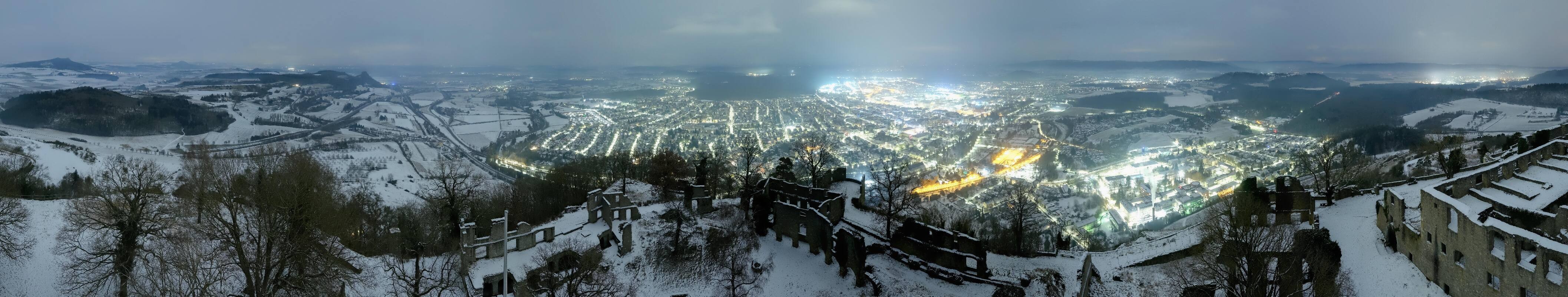 Archiv Foto Webcam Blick auf Singen von der Festung Hohentwiel