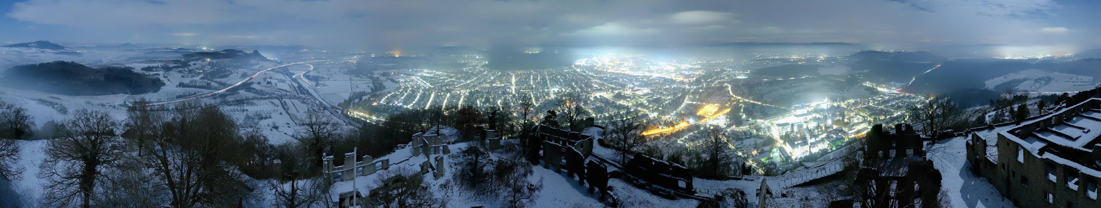 Archiv Foto Webcam Blick auf Singen von der Festung Hohentwiel