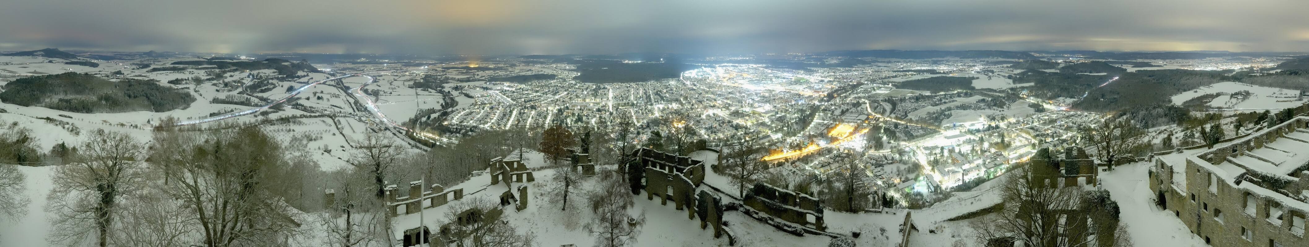 Archiv Foto Webcam Blick auf Singen von der Festung Hohentwiel