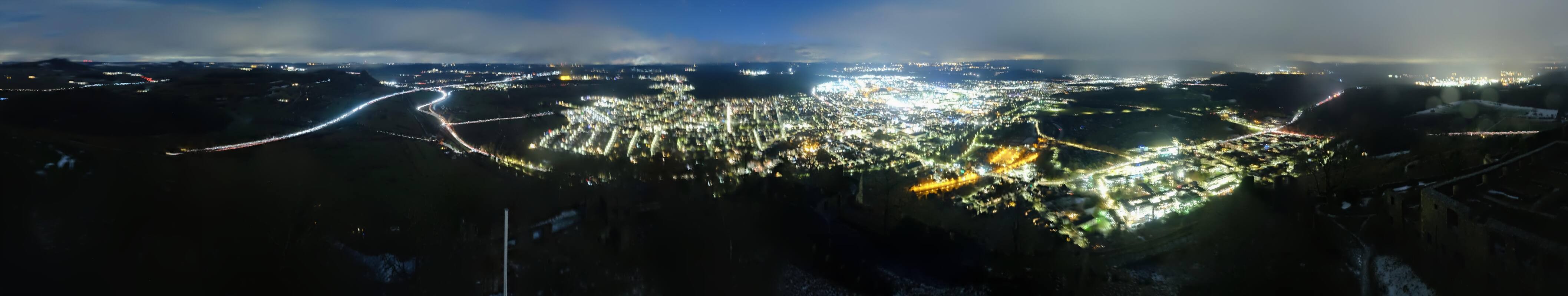 Archiv Foto Webcam Blick auf Singen von der Festung Hohentwiel