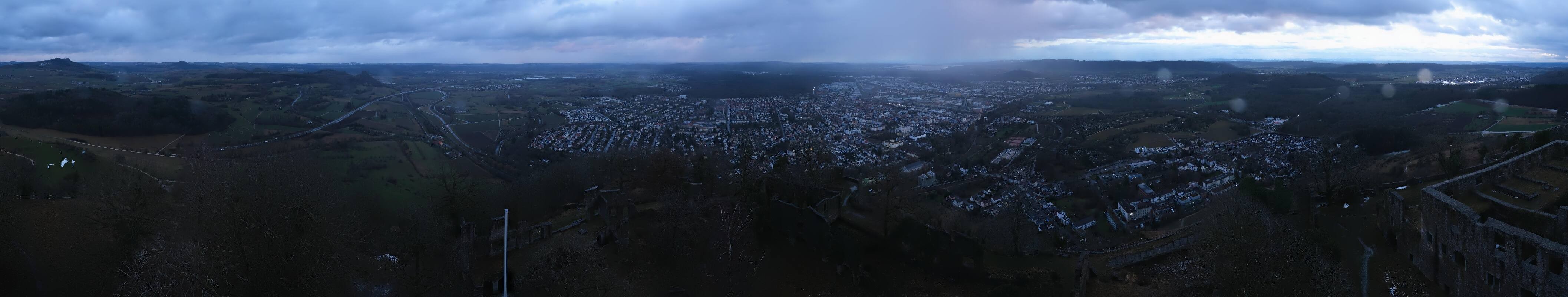 Archiv Foto Webcam Blick auf Singen von der Festung Hohentwiel