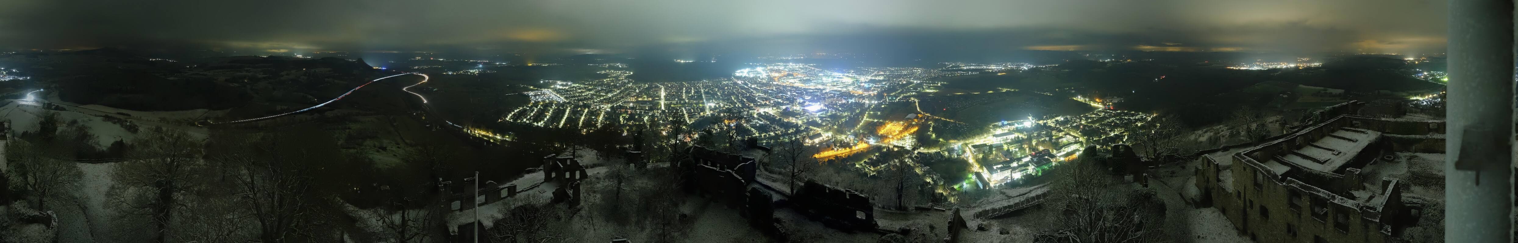 Archiv Foto Webcam Blick auf Singen von der Festung Hohentwiel