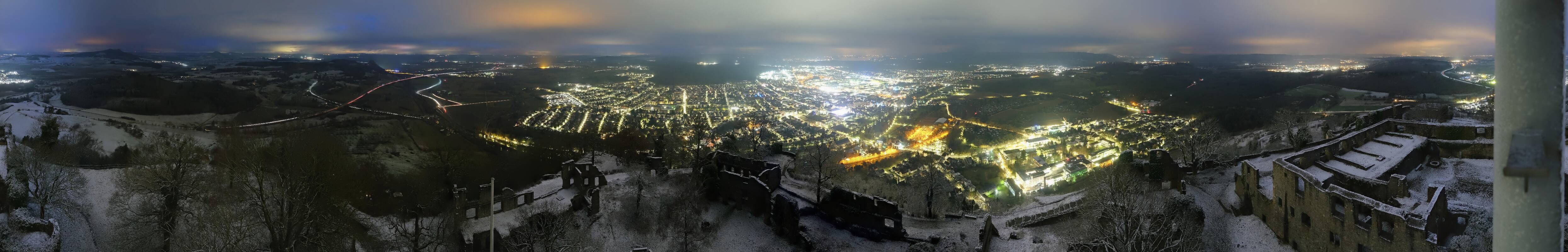 Archiv Foto Webcam Blick auf Singen von der Festung Hohentwiel