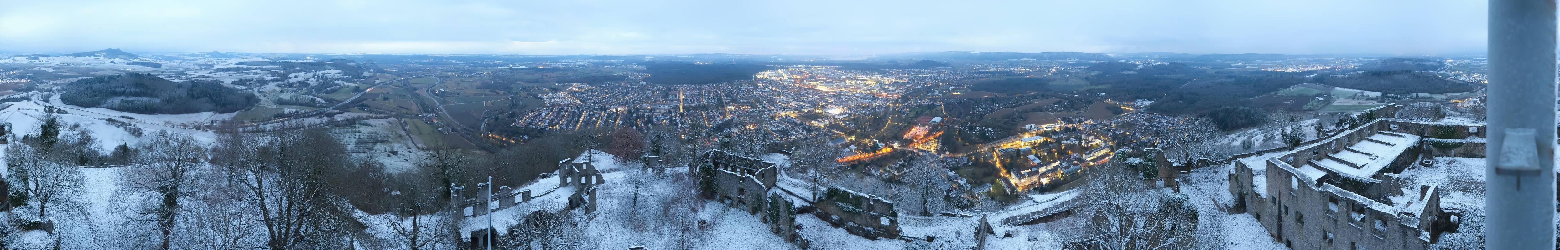 Archiv Foto Webcam Blick auf Singen von der Festung Hohentwiel