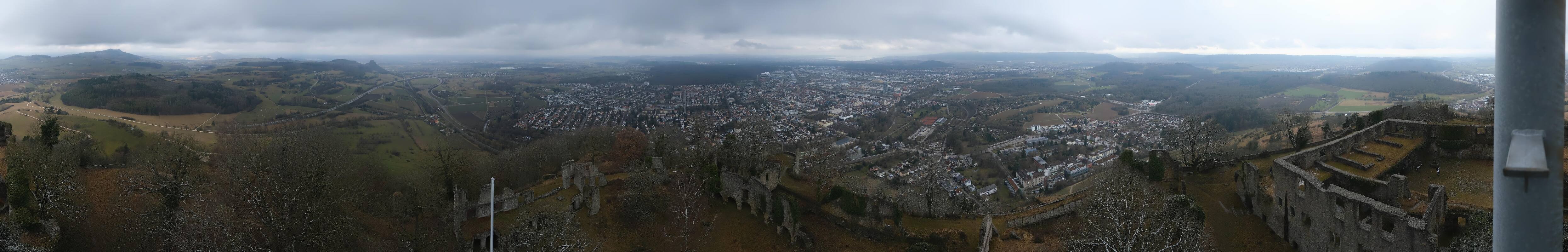 Archiv Foto Webcam Blick auf Singen von der Festung Hohentwiel