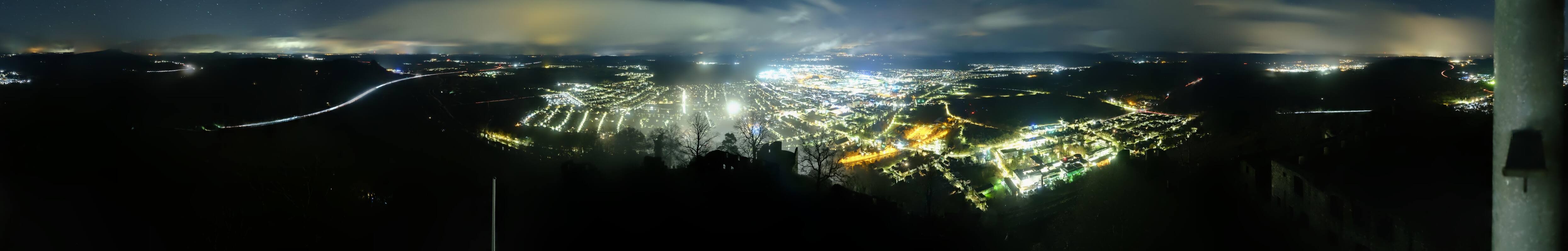 Archiv Foto Webcam Blick auf Singen von der Festung Hohentwiel
