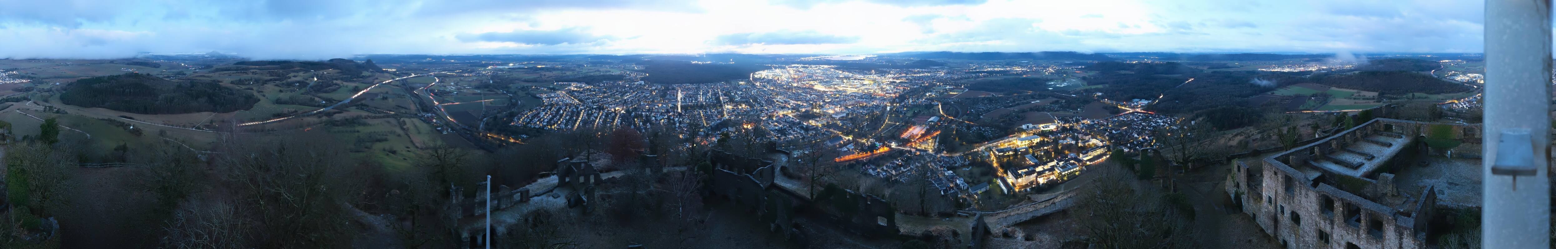 Archiv Foto Webcam Blick auf Singen von der Festung Hohentwiel
