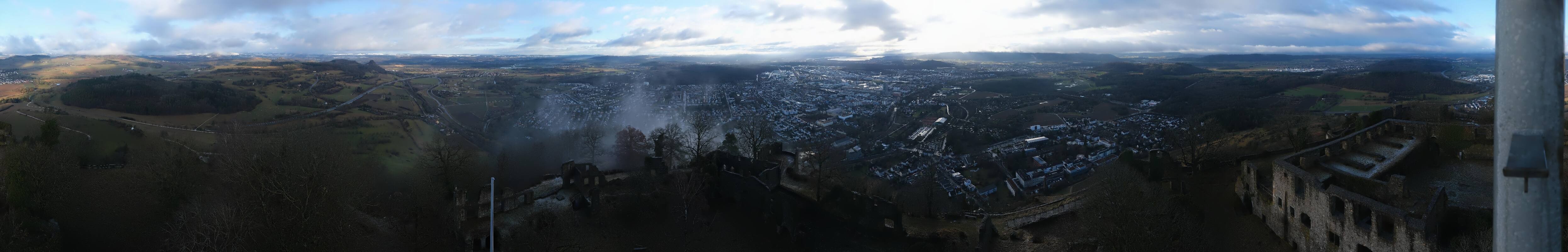 Archiv Foto Webcam Blick auf Singen von der Festung Hohentwiel