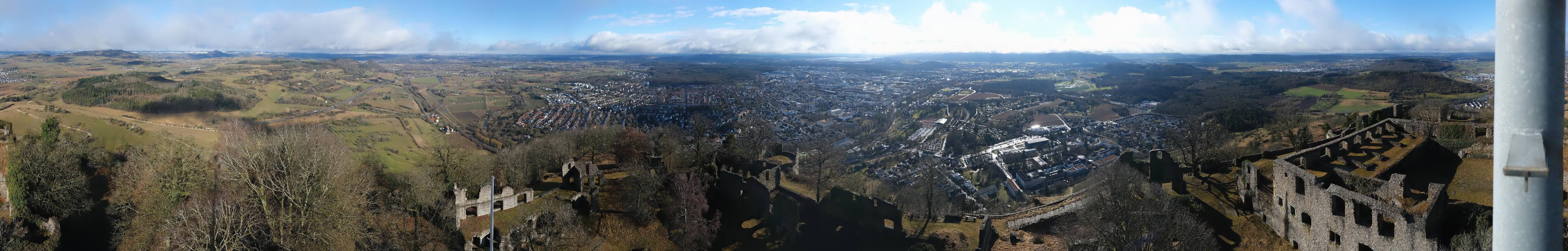 Archiv Foto Webcam Blick auf Singen von der Festung Hohentwiel