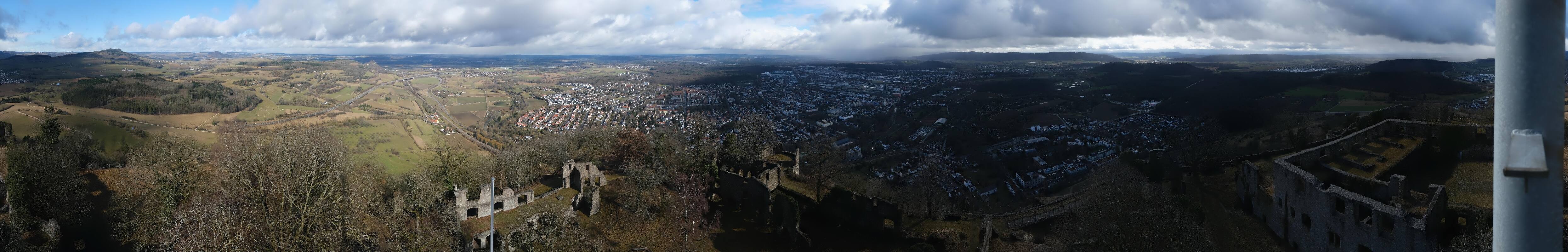 Archiv Foto Webcam Blick auf Singen von der Festung Hohentwiel