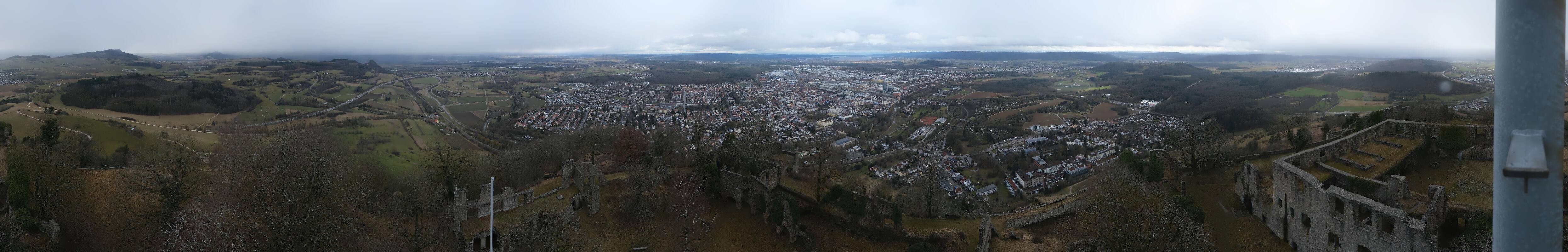 Archiv Foto Webcam Blick auf Singen von der Festung Hohentwiel