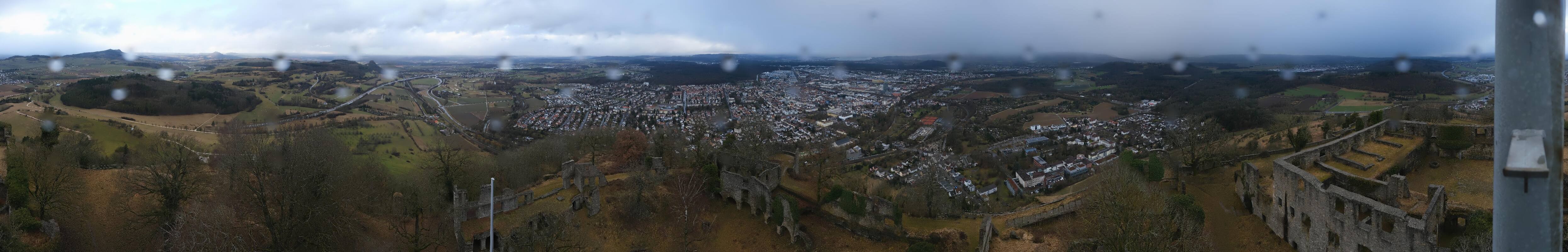 Archiv Foto Webcam Blick auf Singen von der Festung Hohentwiel